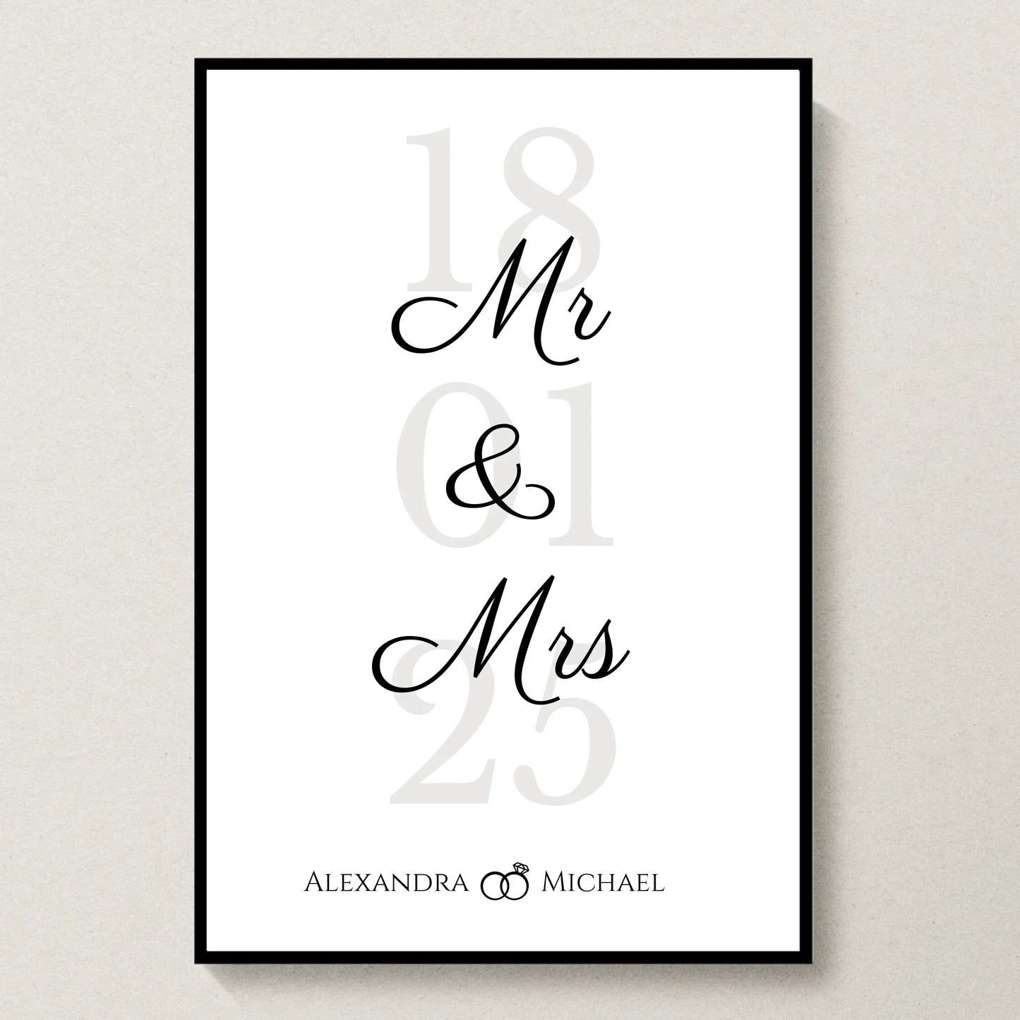 Poster 20x30 Schwarzer Rahmen
