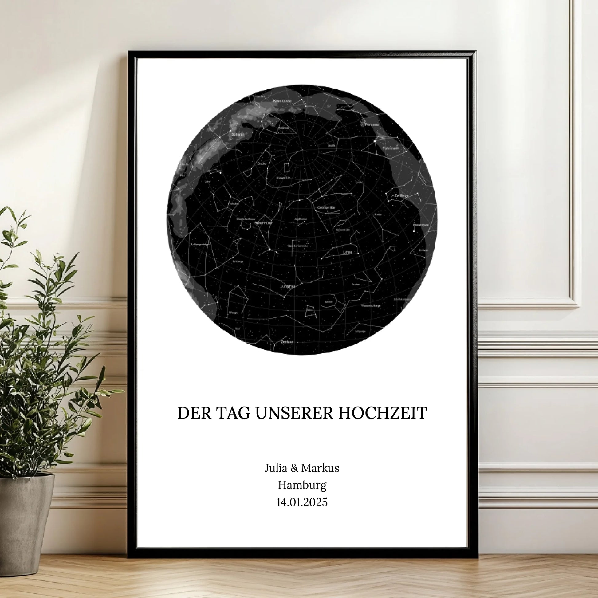 Mockup Poster Wand Pflanze