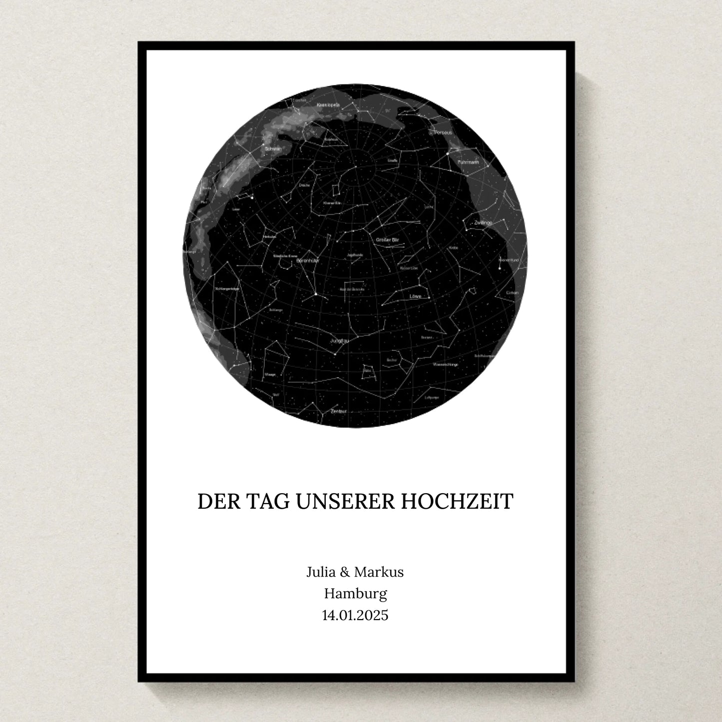Poster 20x30 Schwarzer Rahmen