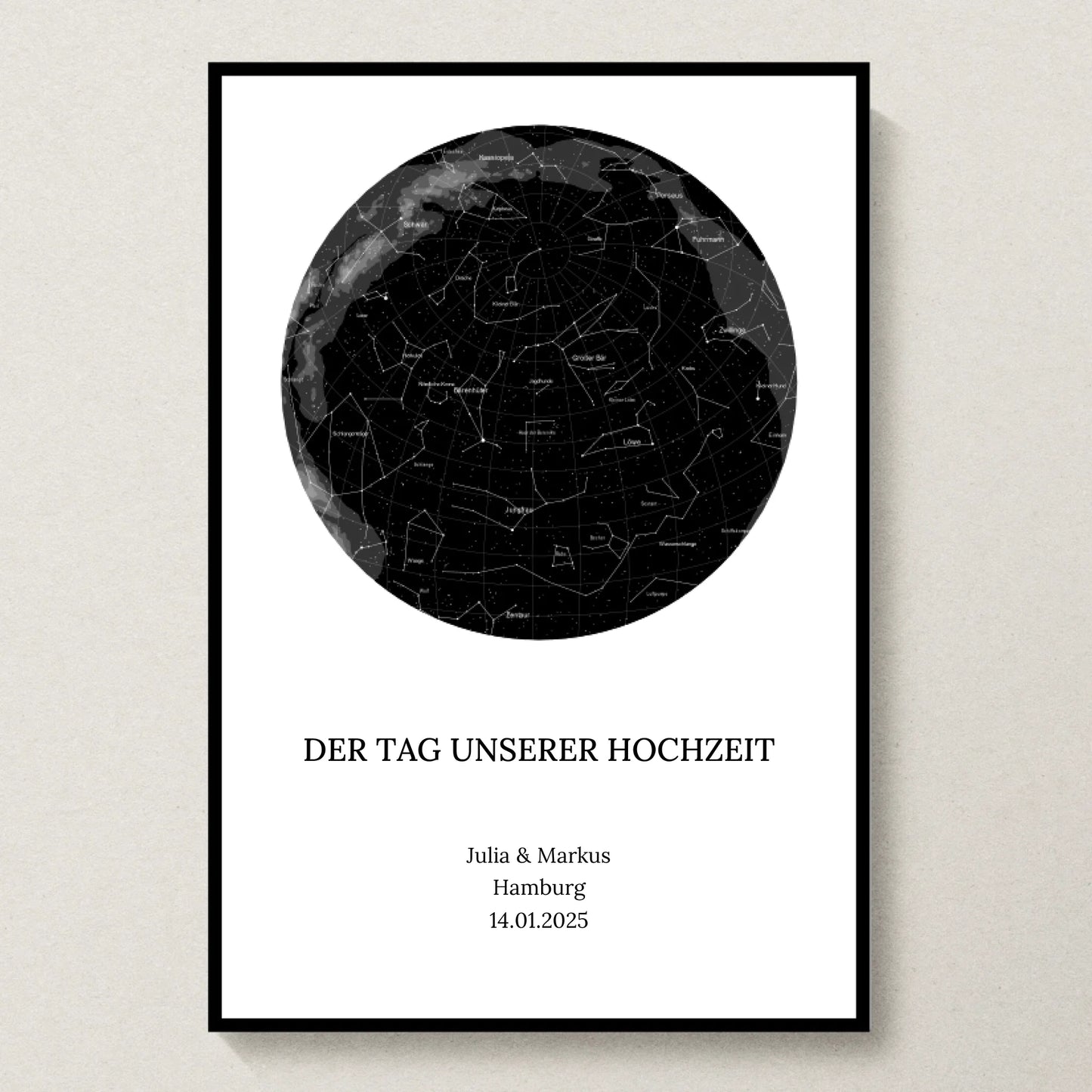 Poster 20x30 Schwarzer Rahmen