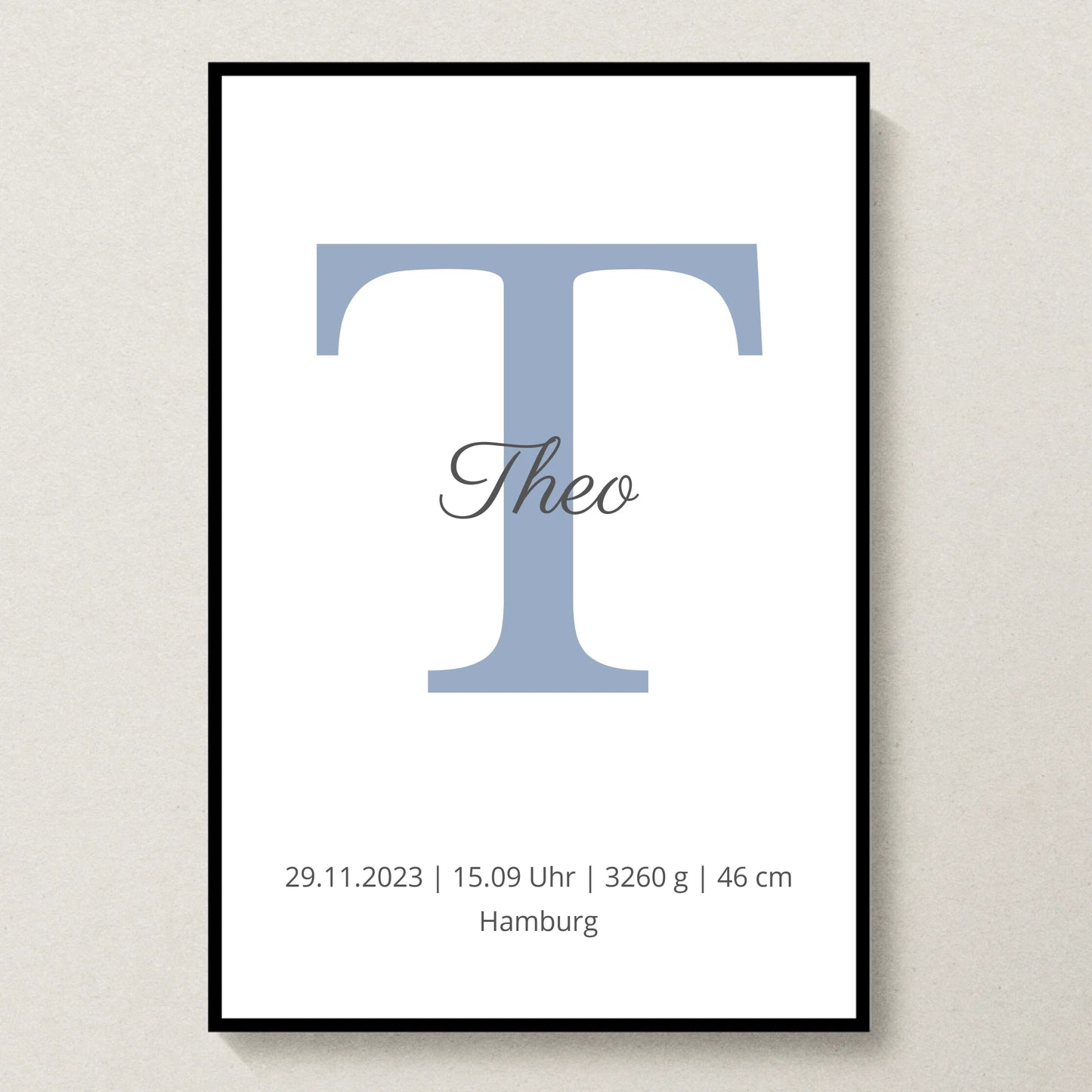 Poster 20x30 Schwarzer Rahmen