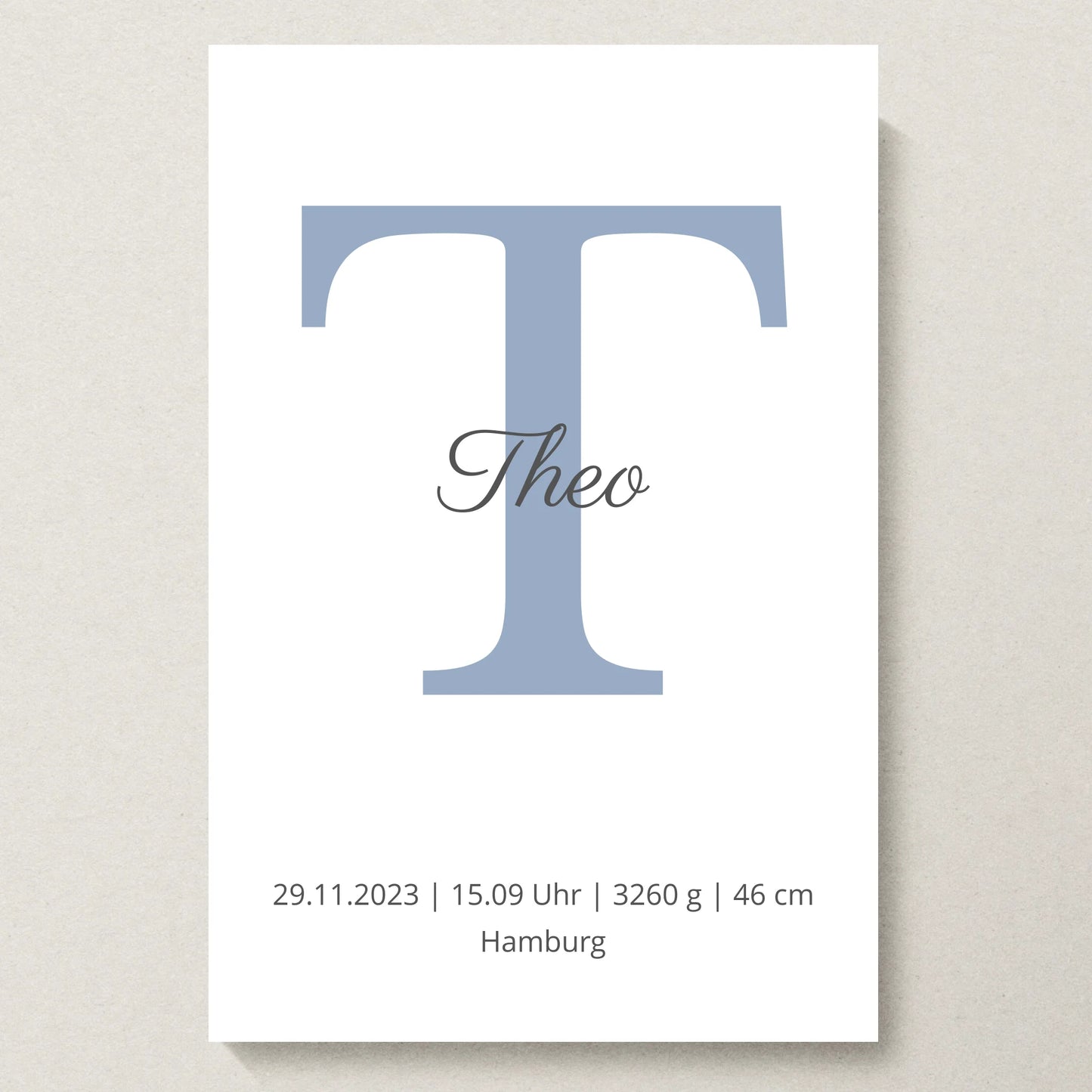 Poster 20x30 beiger Hintergrund