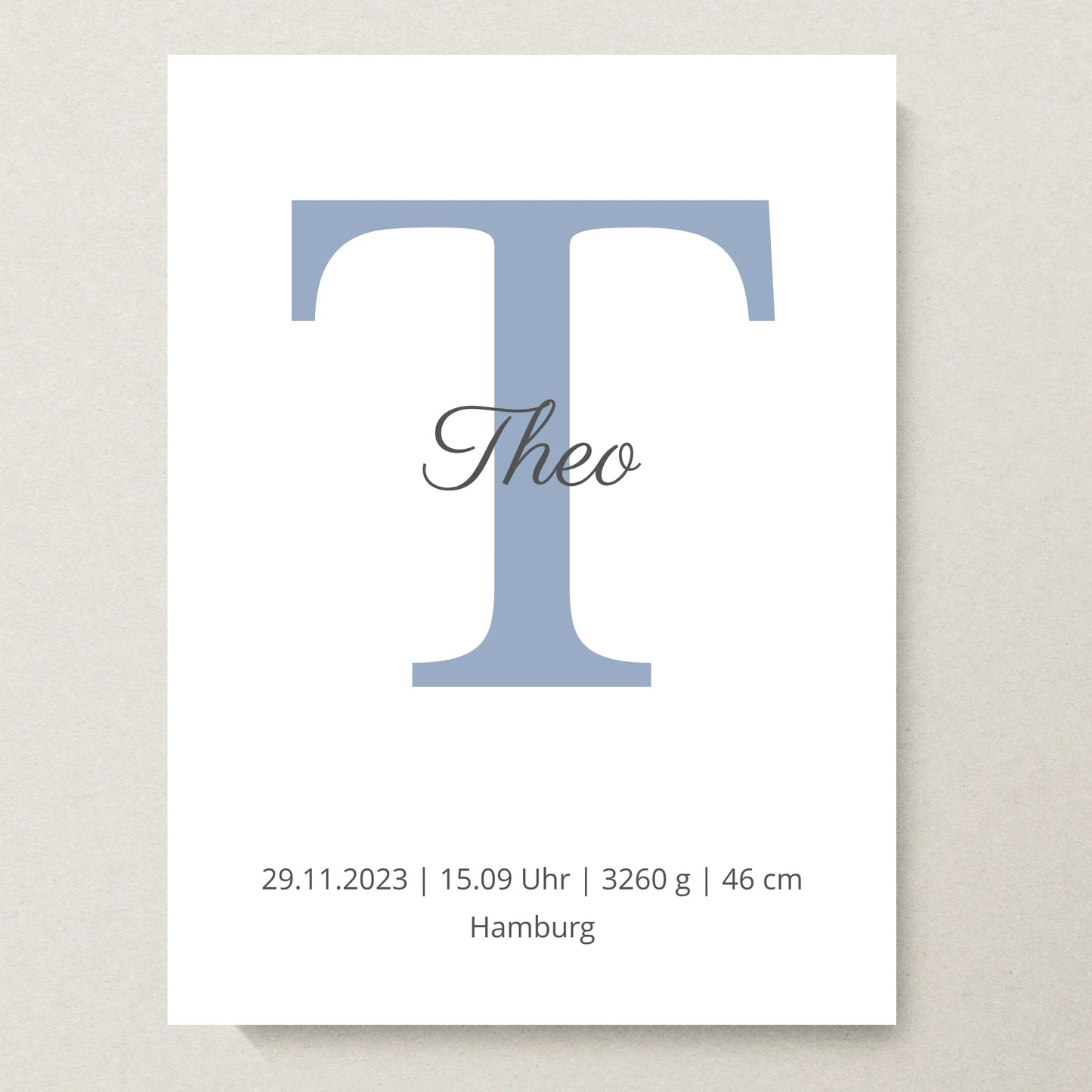 Poster 30x40 beiger Hintergrund