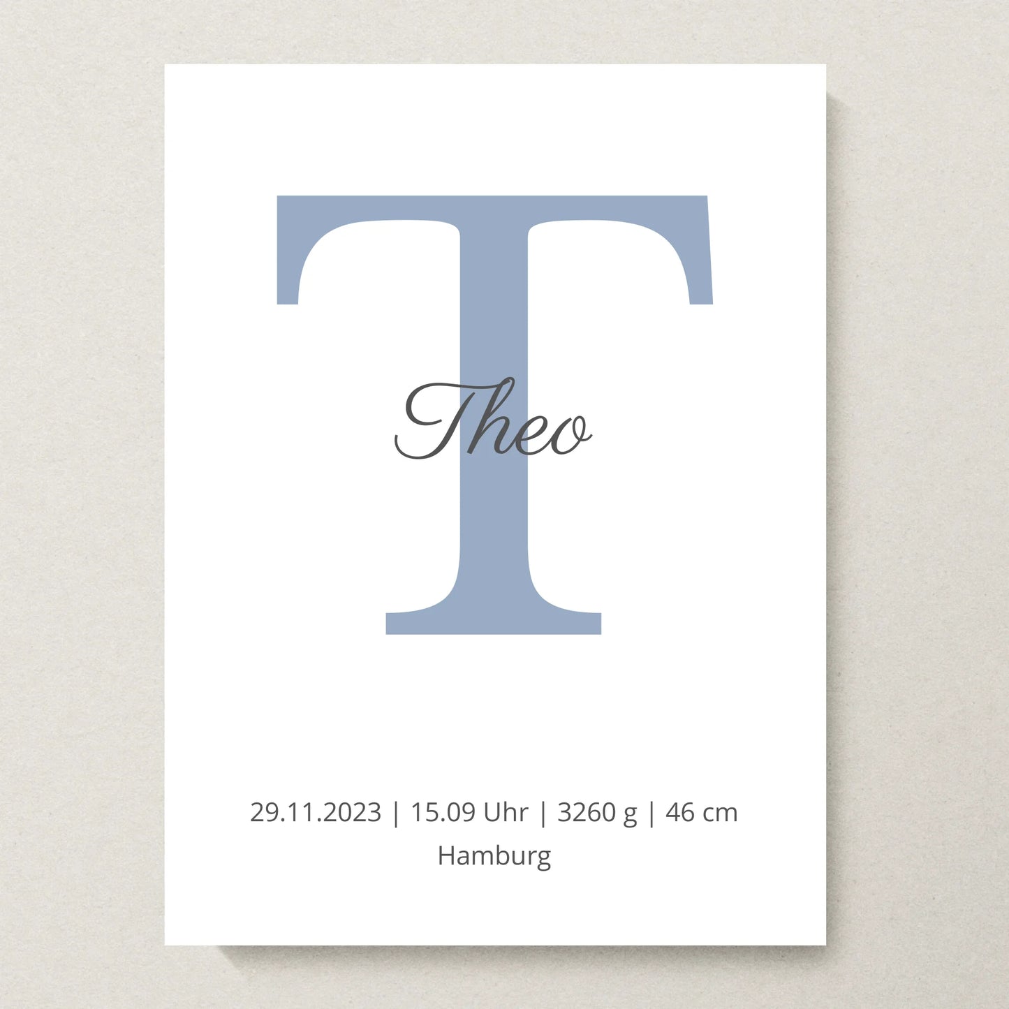 Poster 30x40 beiger Hintergrund