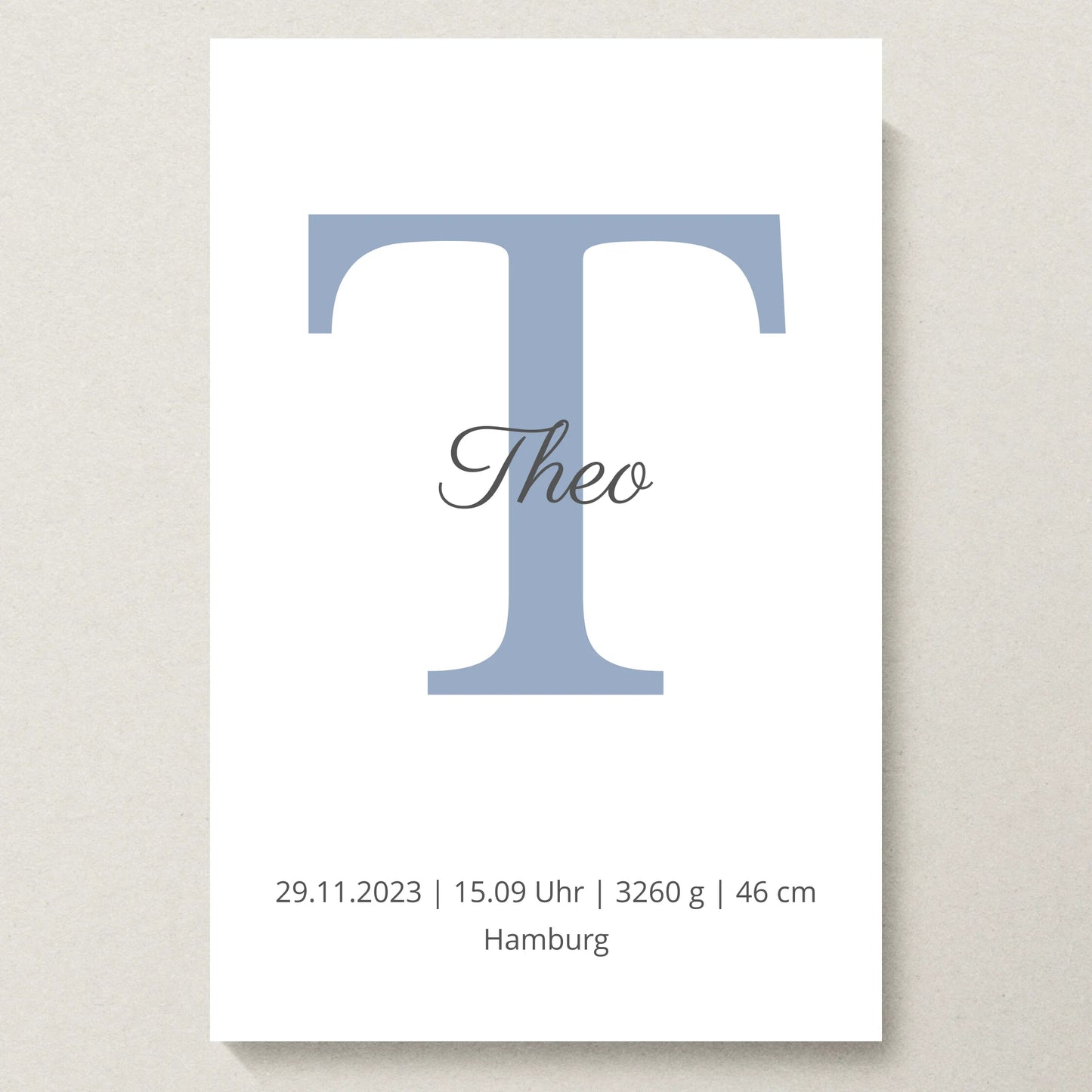 Poster 20x30 beiger Hintergrund