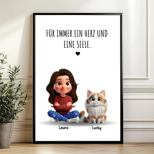 Mockup Poster Wand Pflanze