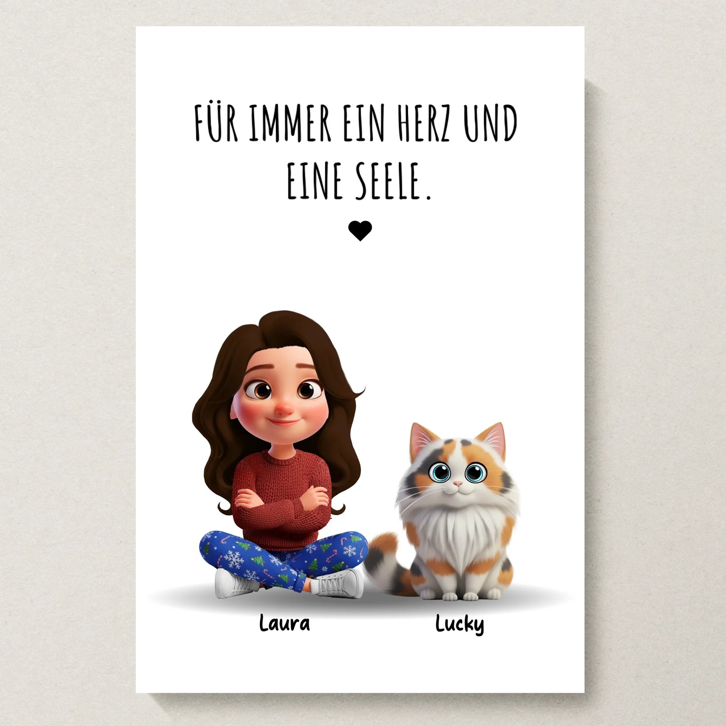 Poster 20x30 beiger Hintergrund