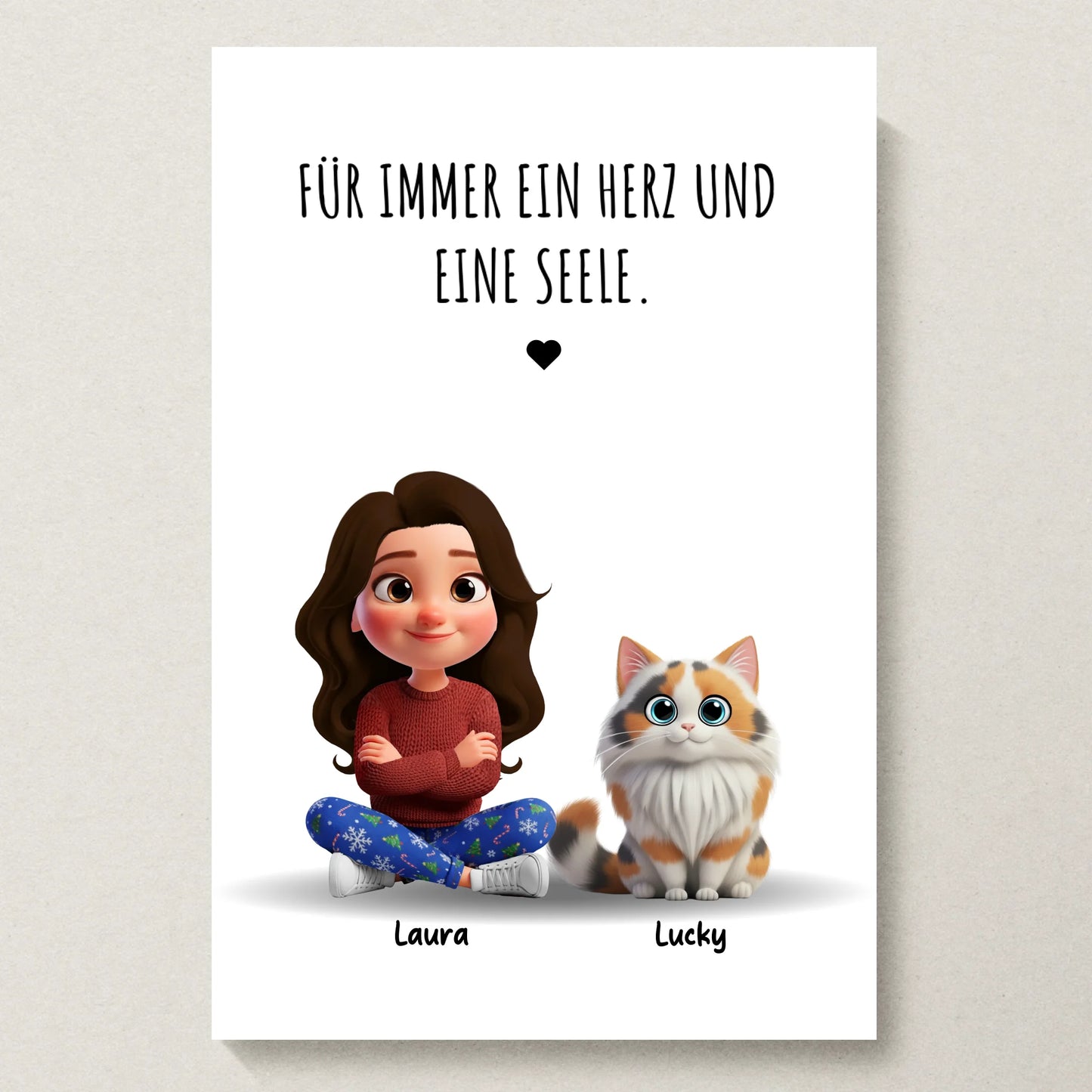 Poster 20x30 beiger Hintergrund