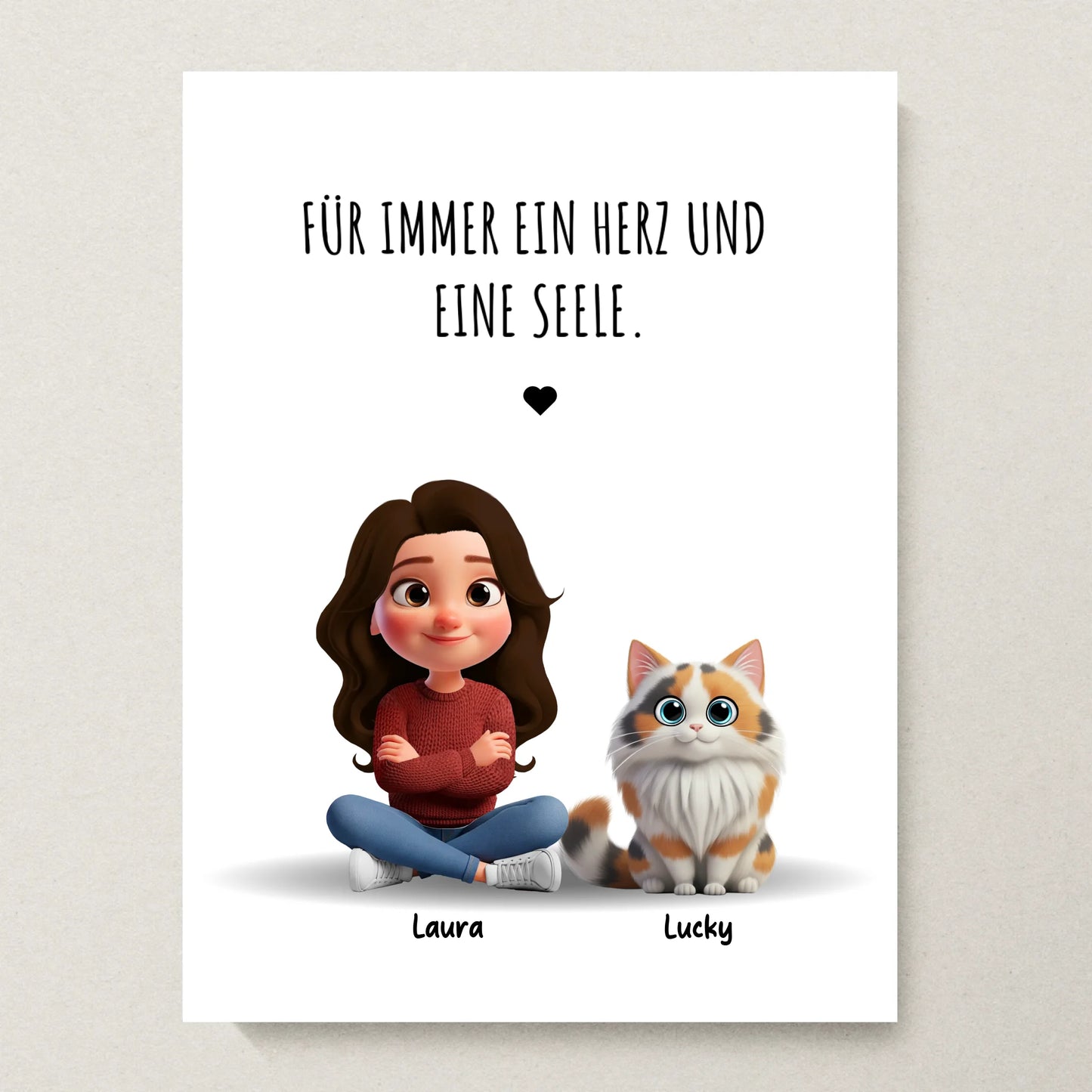 Poster 30x40 beiger Hintergrund