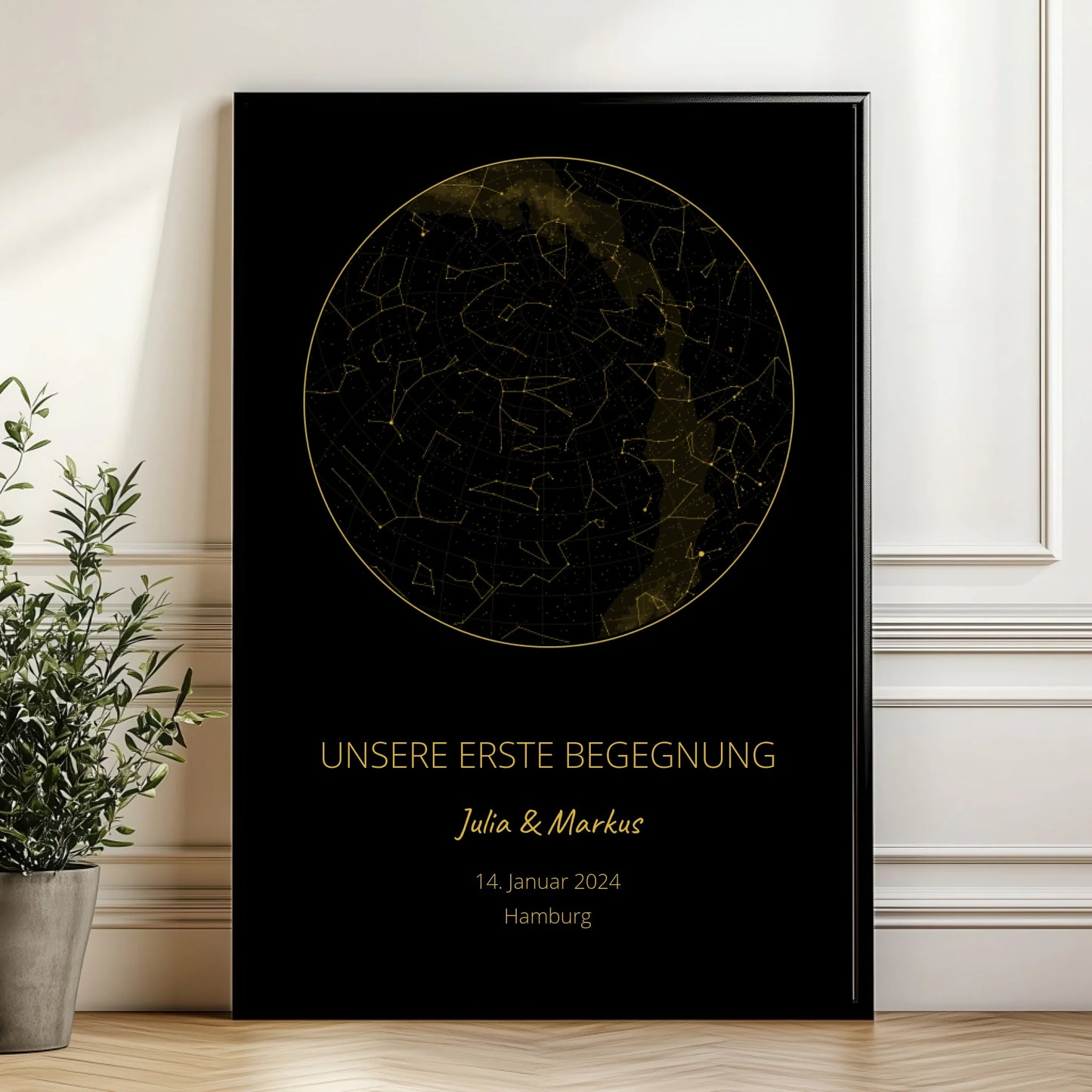 Mockup Poster Wand Pflanze