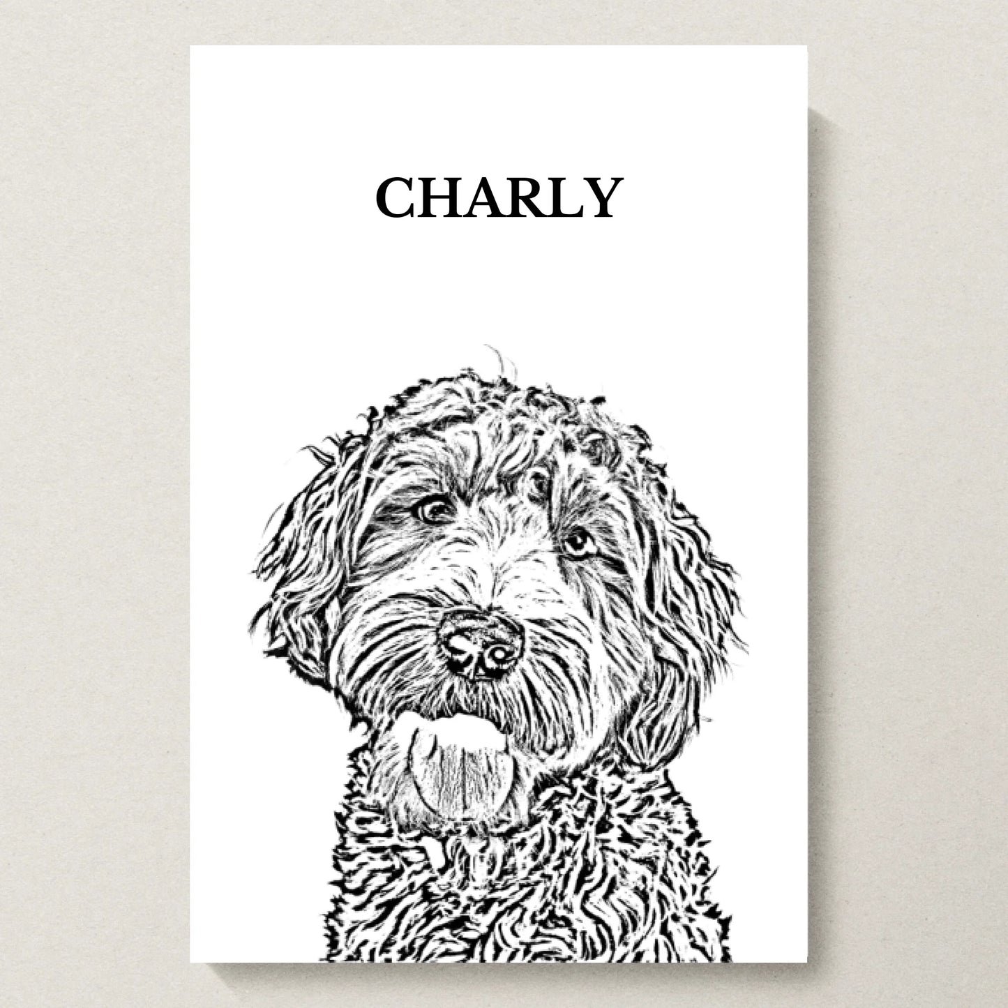 Poster 20x30 beiger Hintergrund