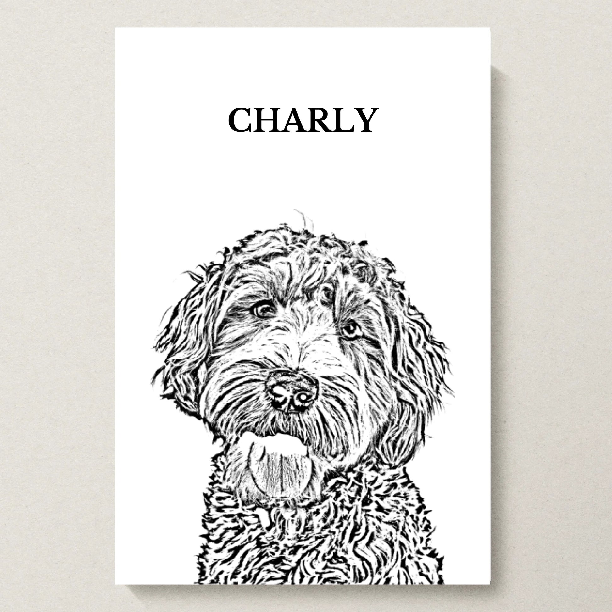 Poster 20x30 beiger Hintergrund