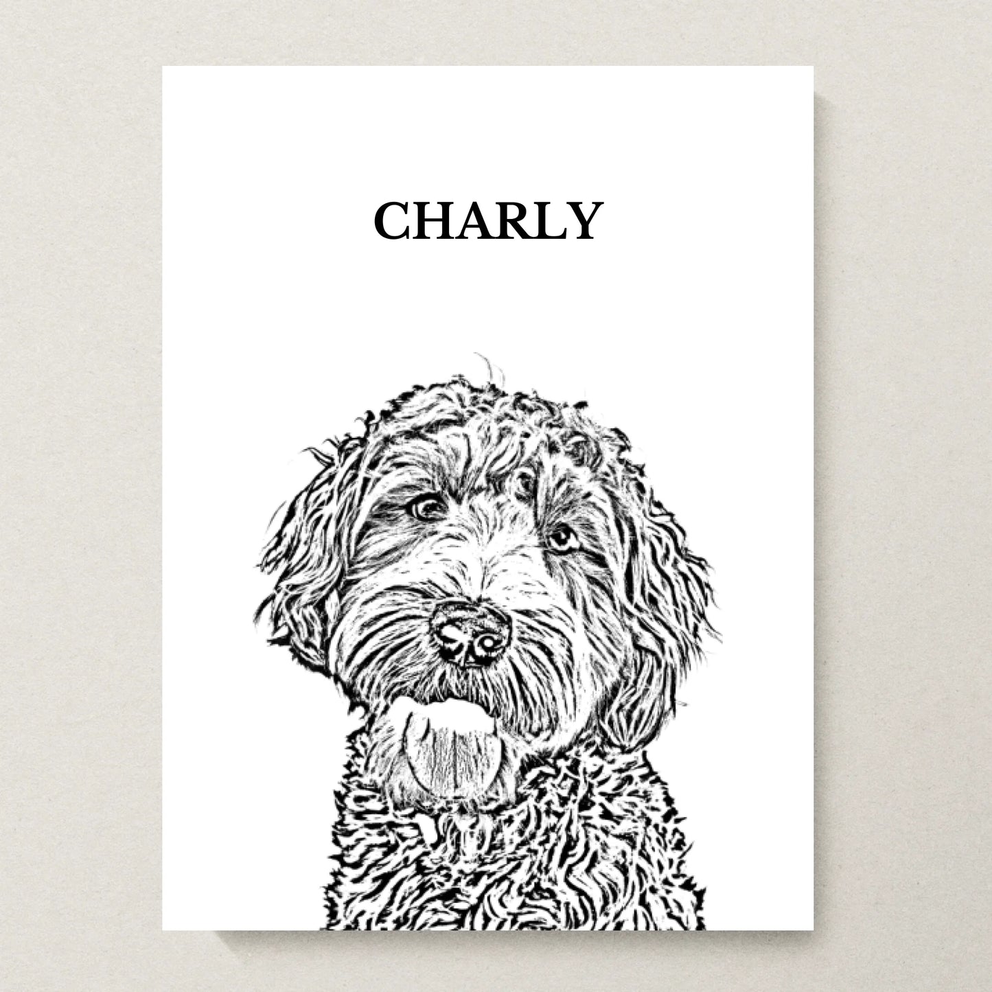 Poster 30x40 beiger Hintergrund