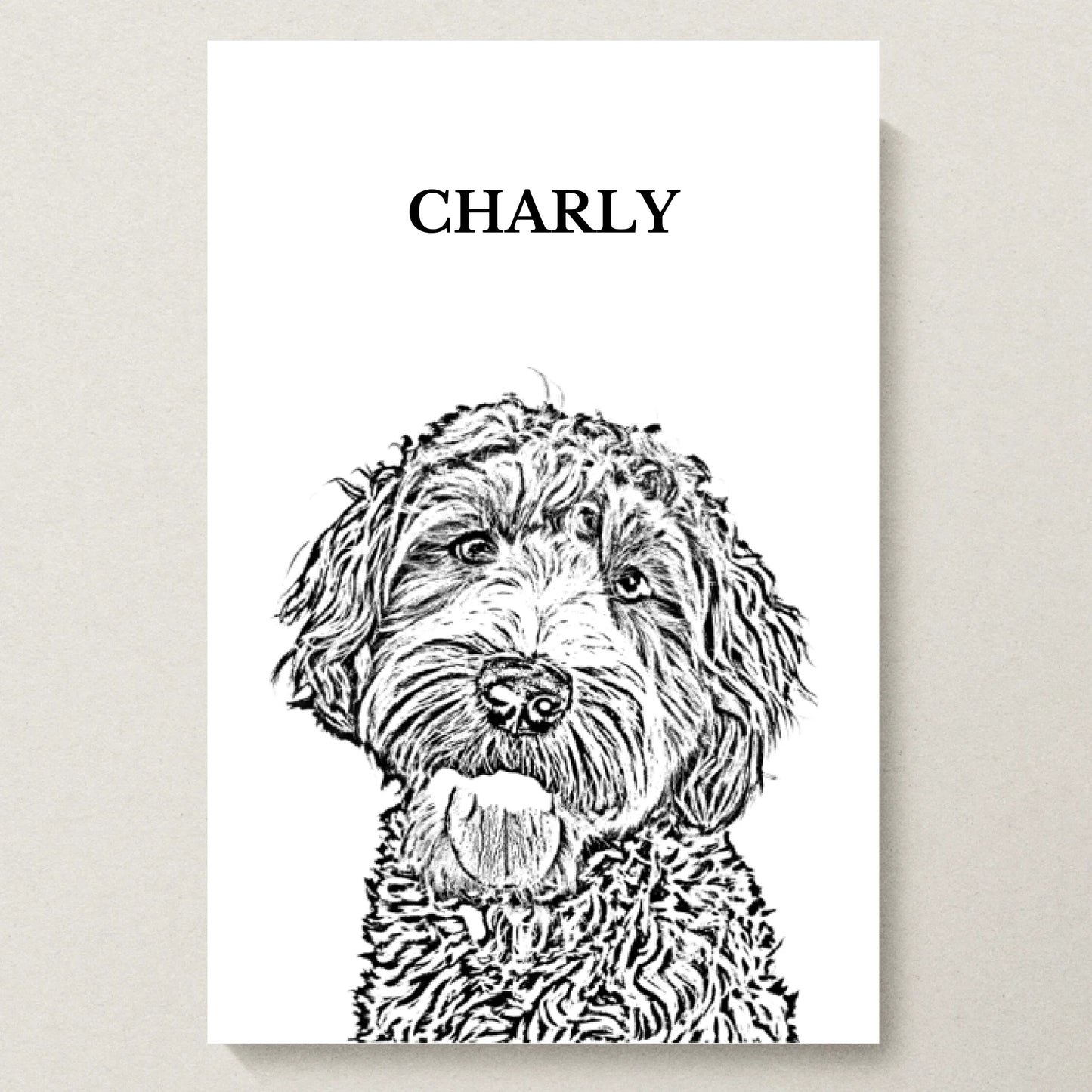 Poster 20x30 beiger Hintergrund