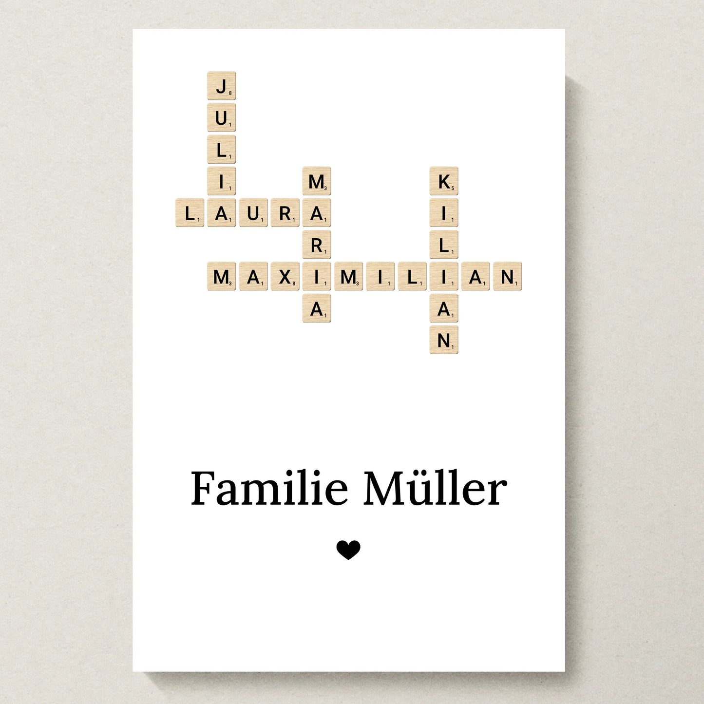 Poster 20x30 beiger Hintergrund