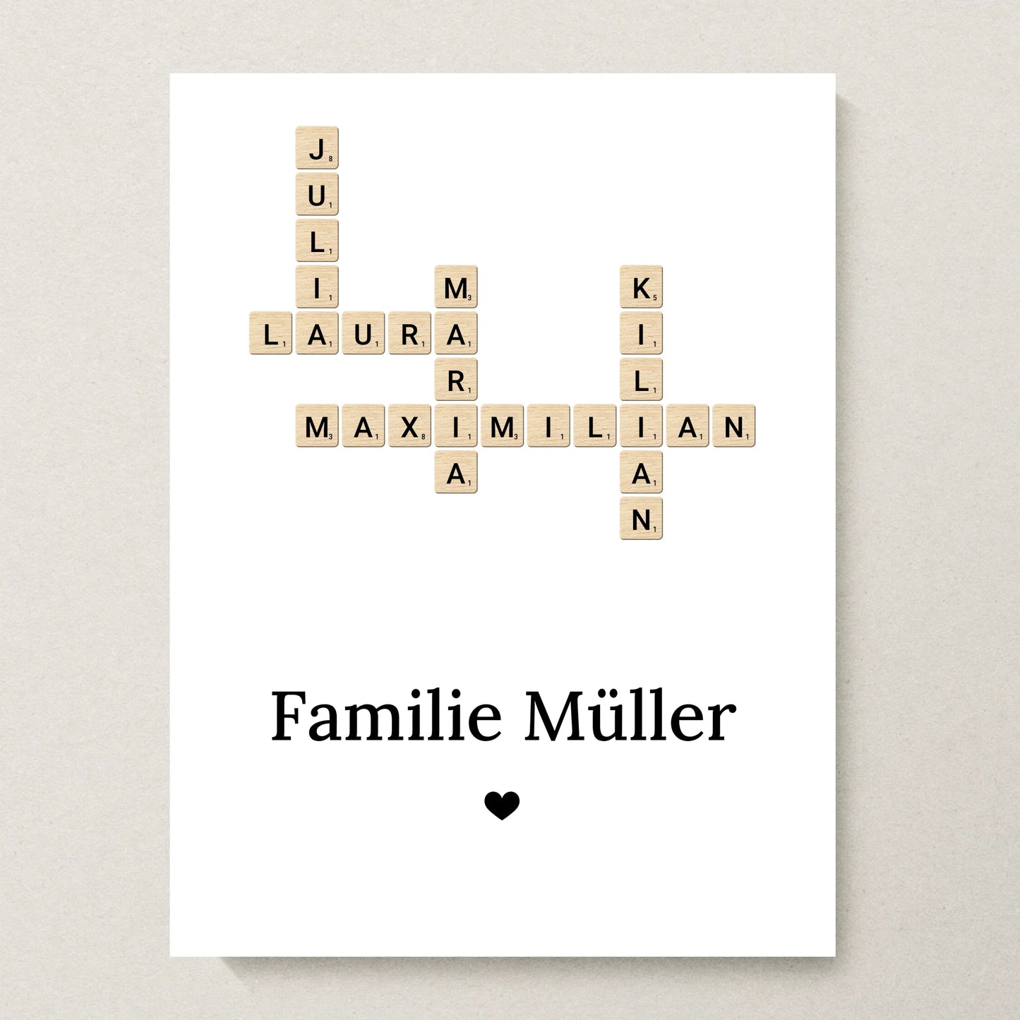 Poster 30x40 beiger Hintergrund