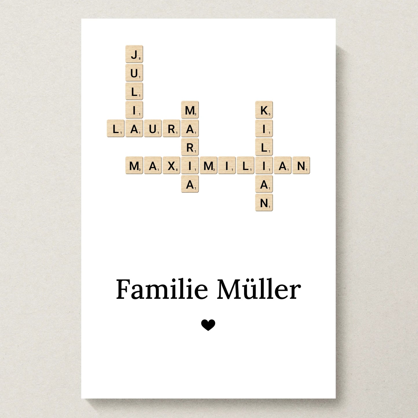 Poster 20x30 beiger Hintergrund
