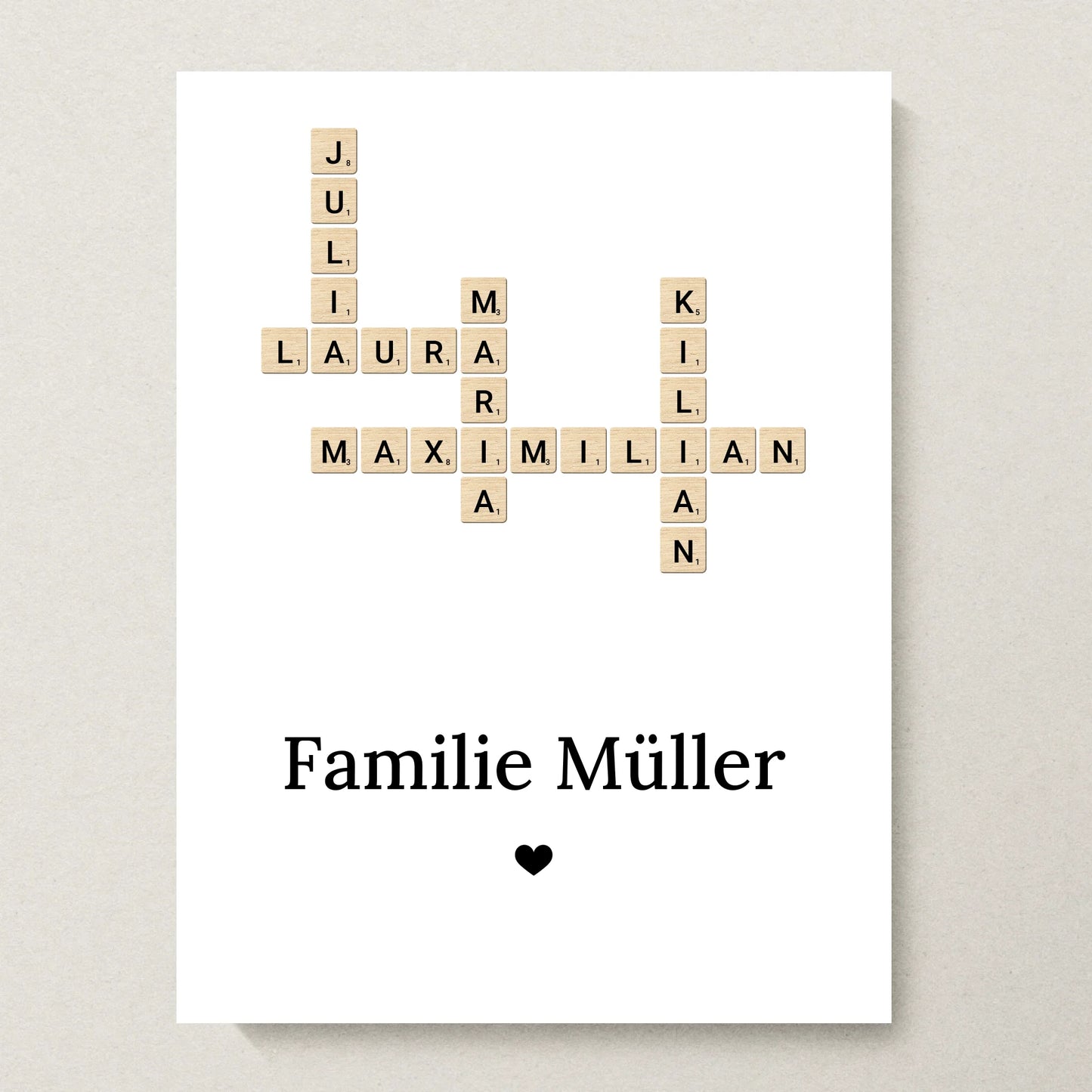 Poster 30x40 beiger Hintergrund