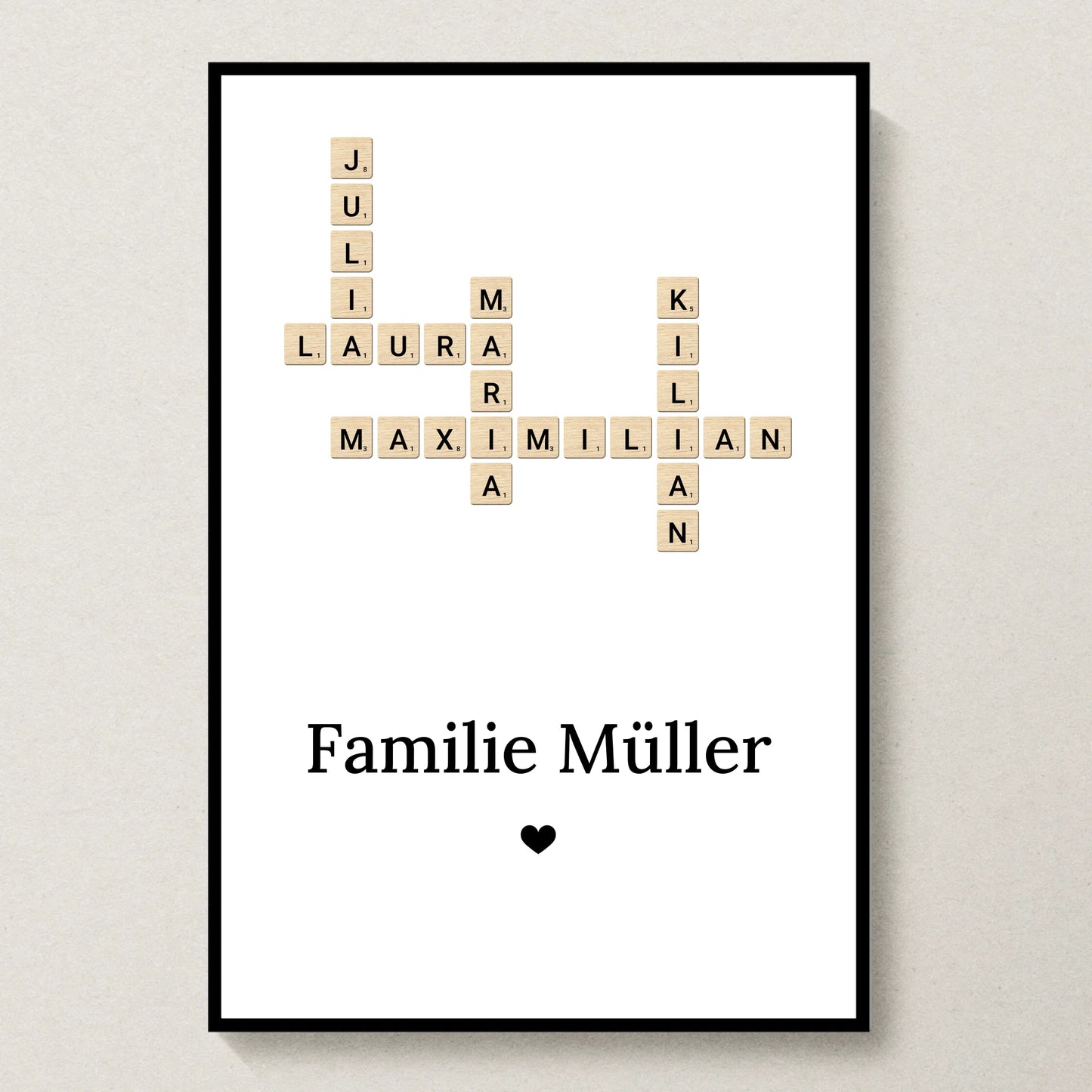 Poster 20x30 Schwarzer Rahmen