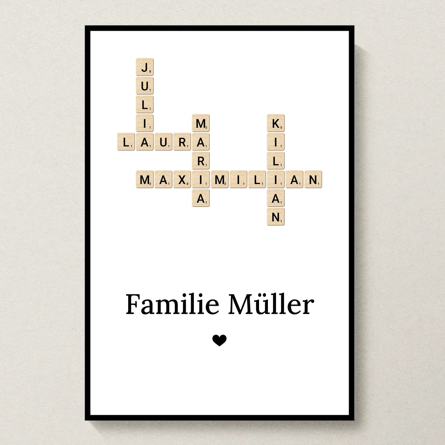 Poster 20x30 Schwarzer Rahmen