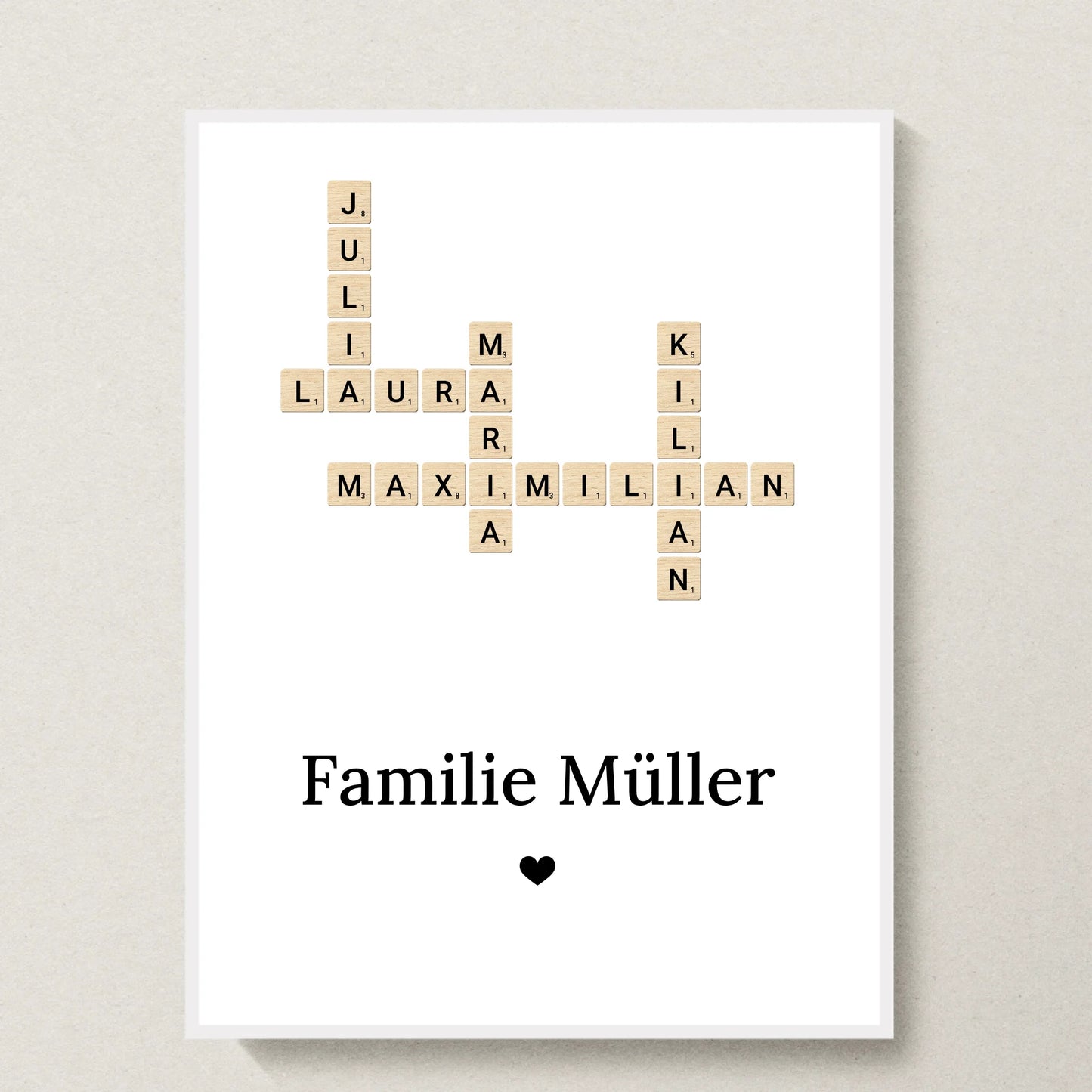 Poster 30x40 weißer Rahmen