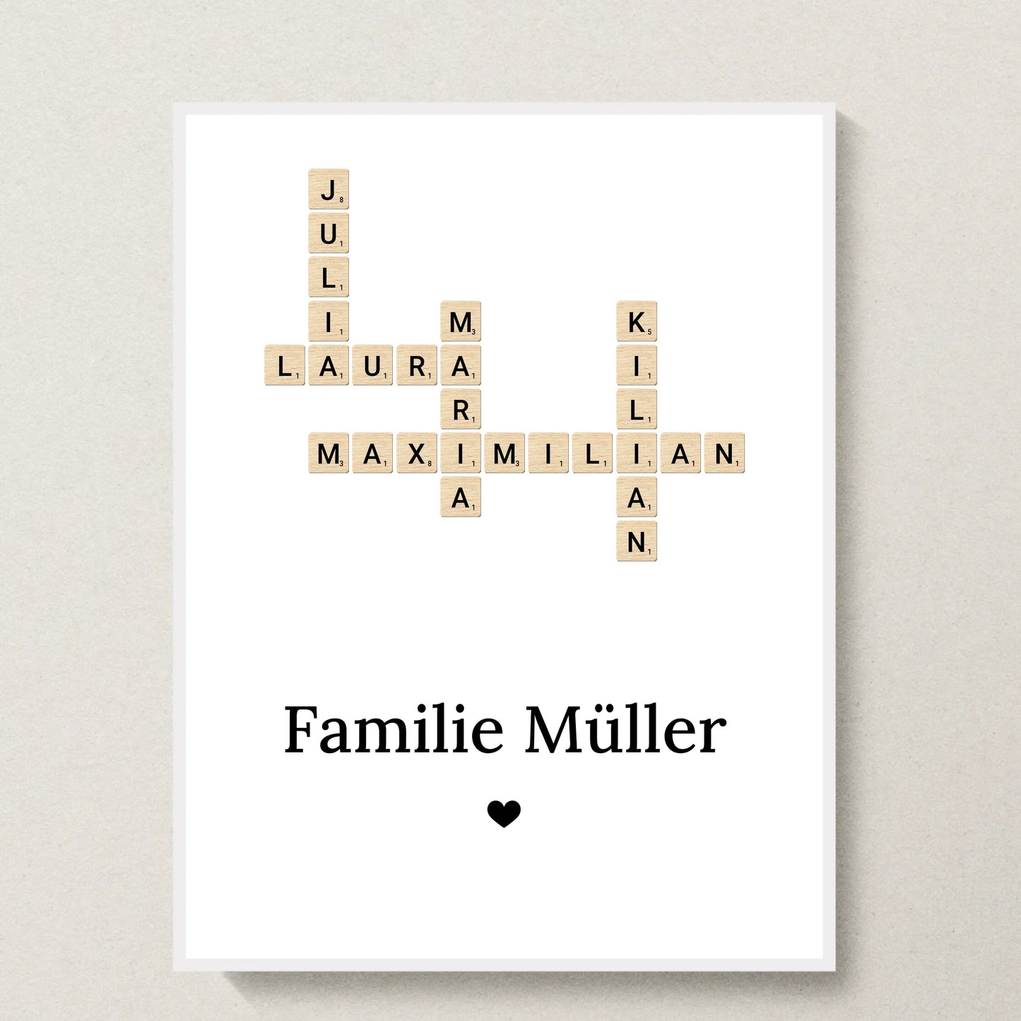 Poster 30x40 weißer Rahmen