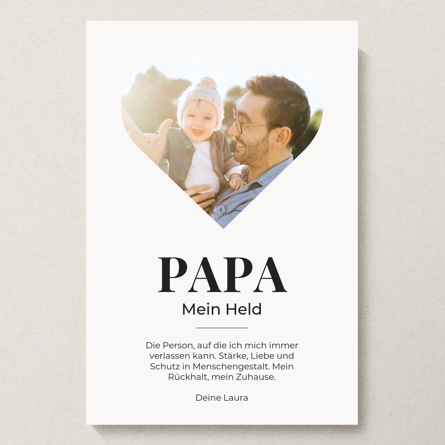 Poster 20x30 beiger Hintergrund
