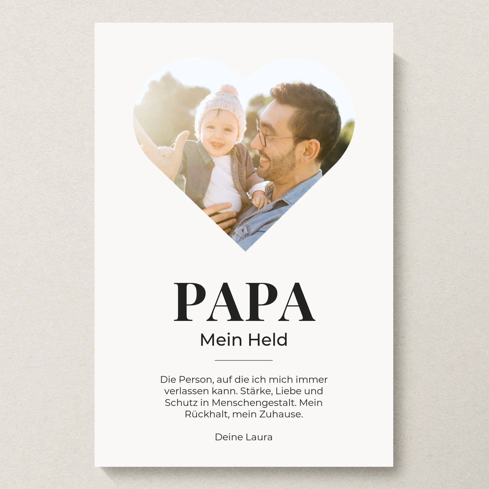 Poster 20x30 beiger Hintergrund
