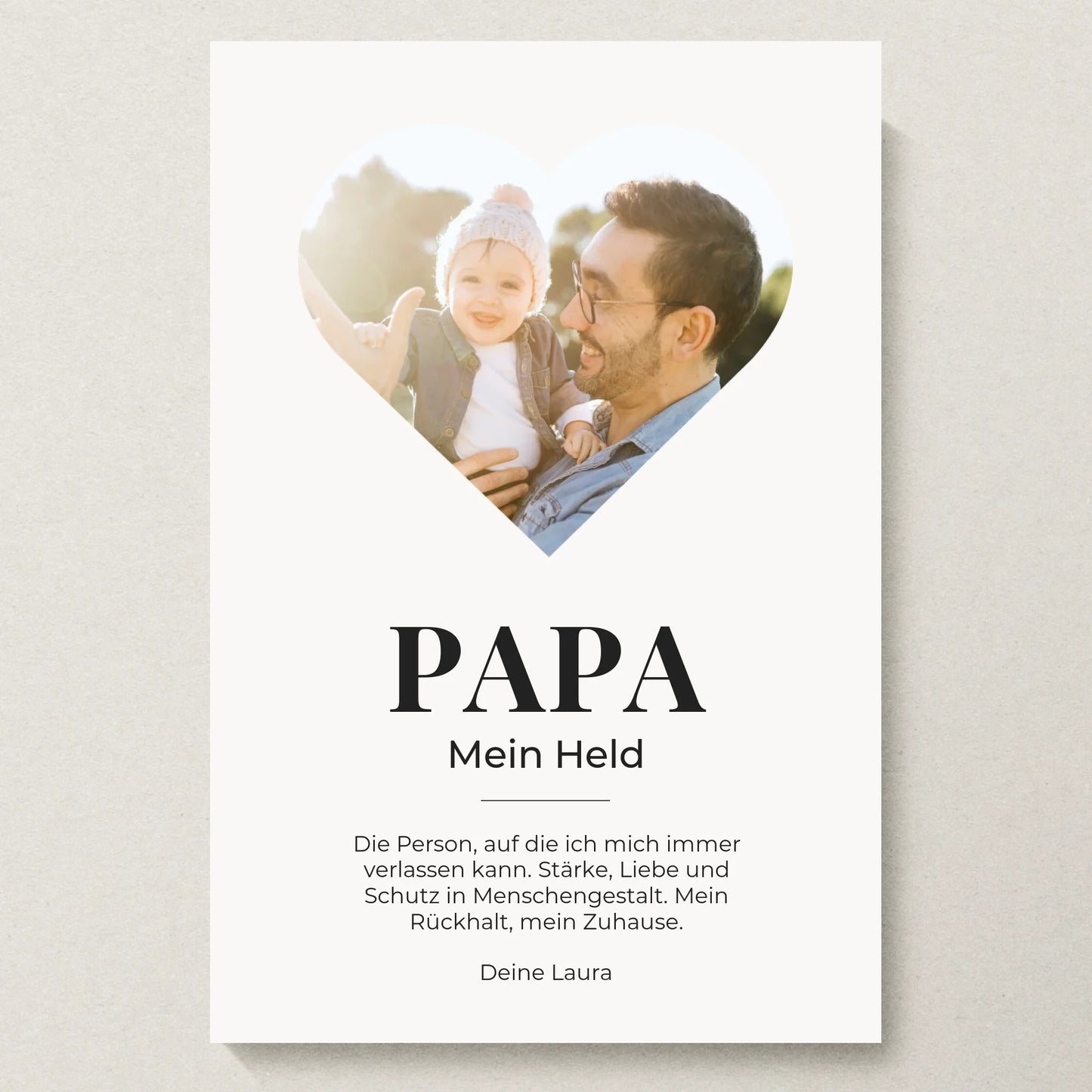 Poster 20x30 beiger Hintergrund