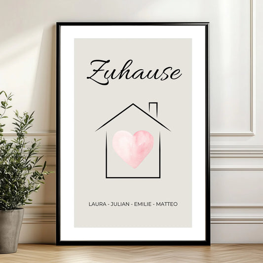 Mockup Poster Wand Pflanze
