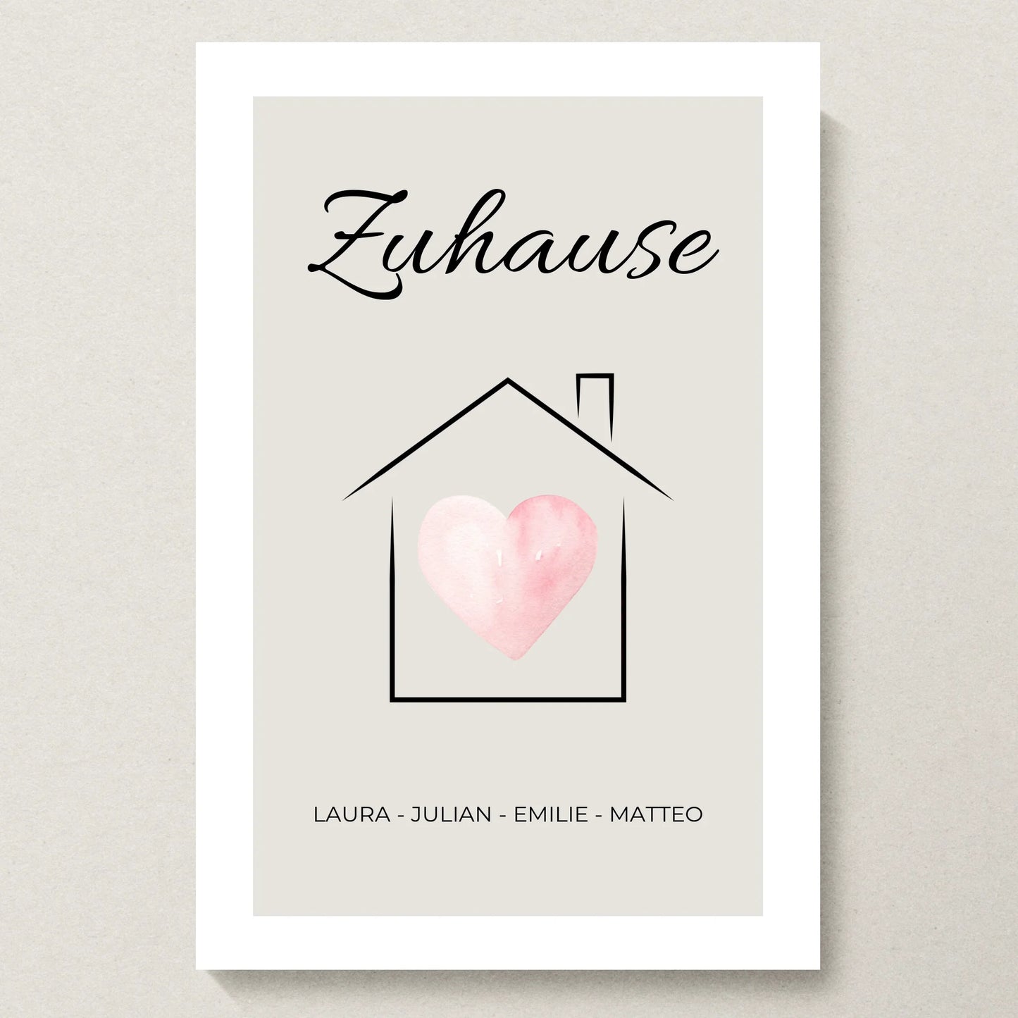 Poster 20x30 beiger Hintergrund