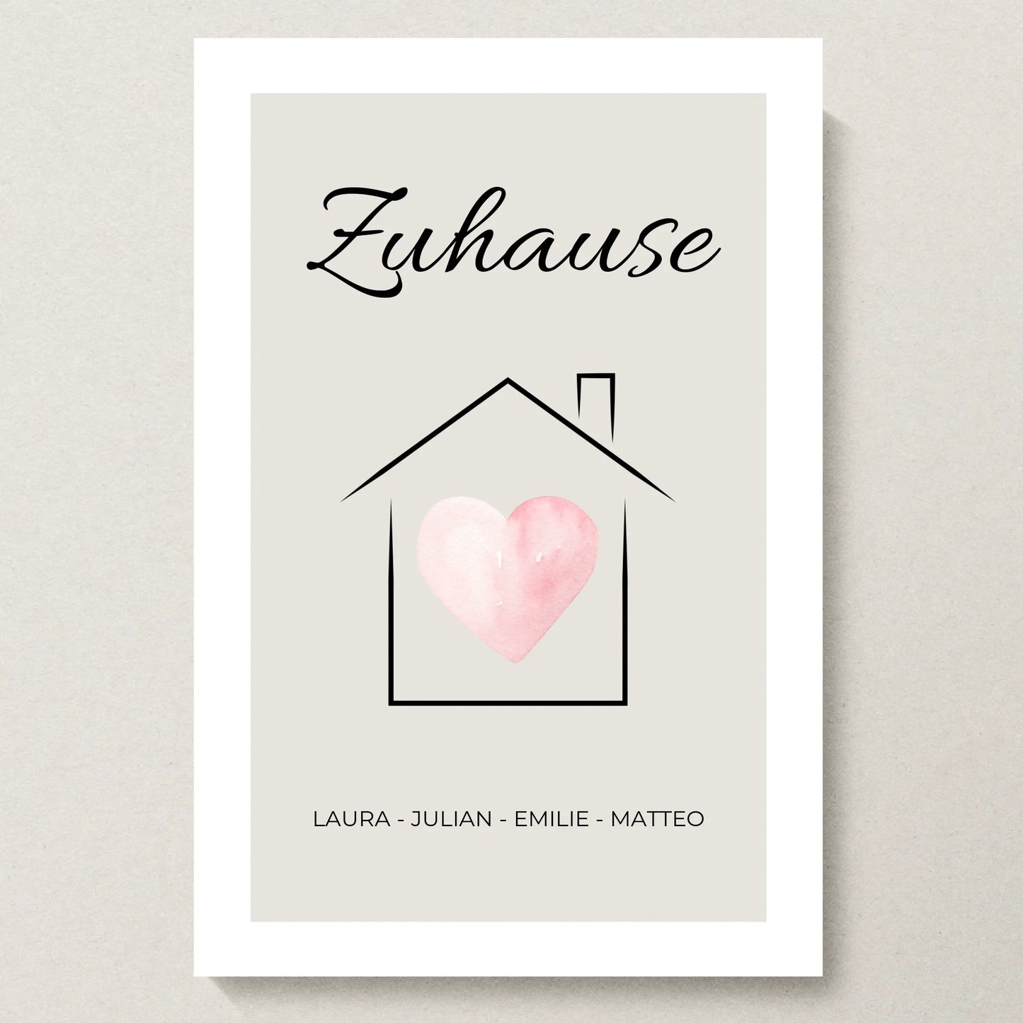 Poster 20x30 beiger Hintergrund