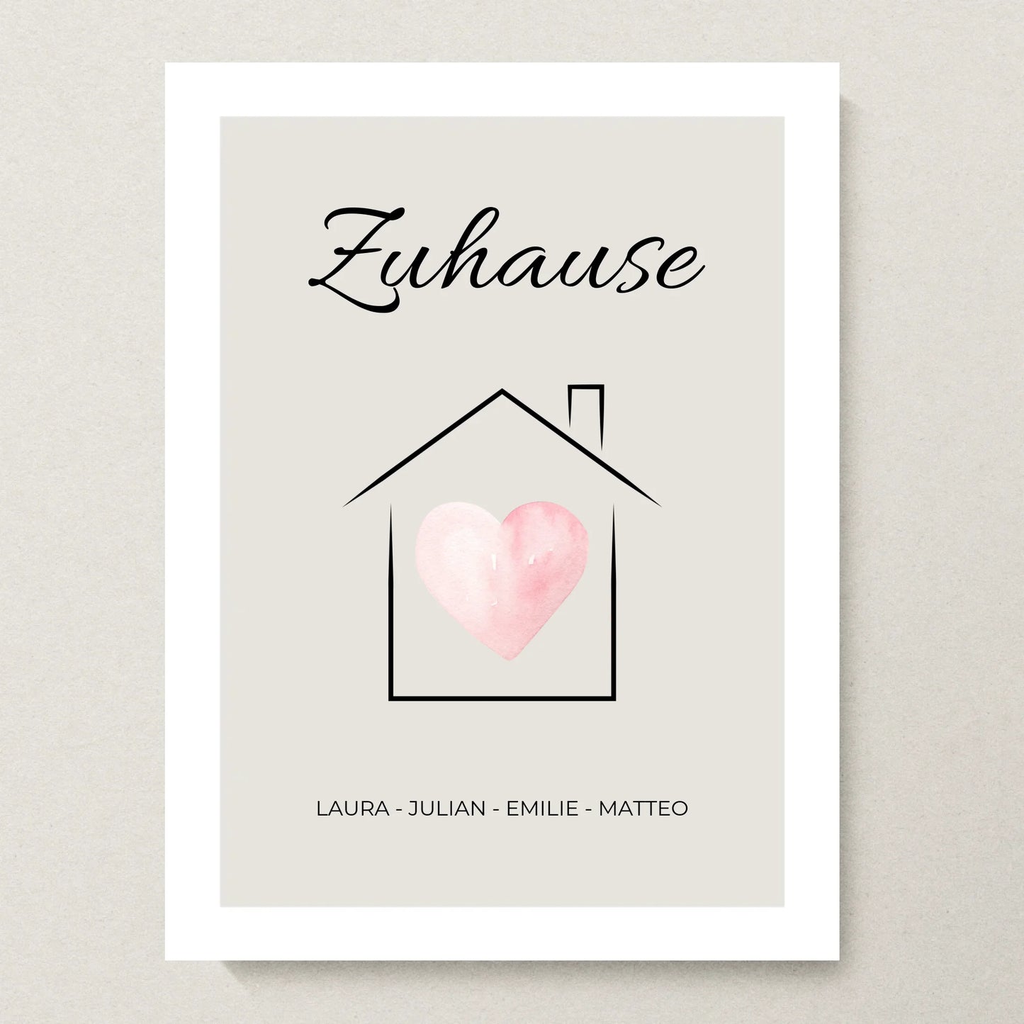 Poster 30x40 beiger Hintergrund