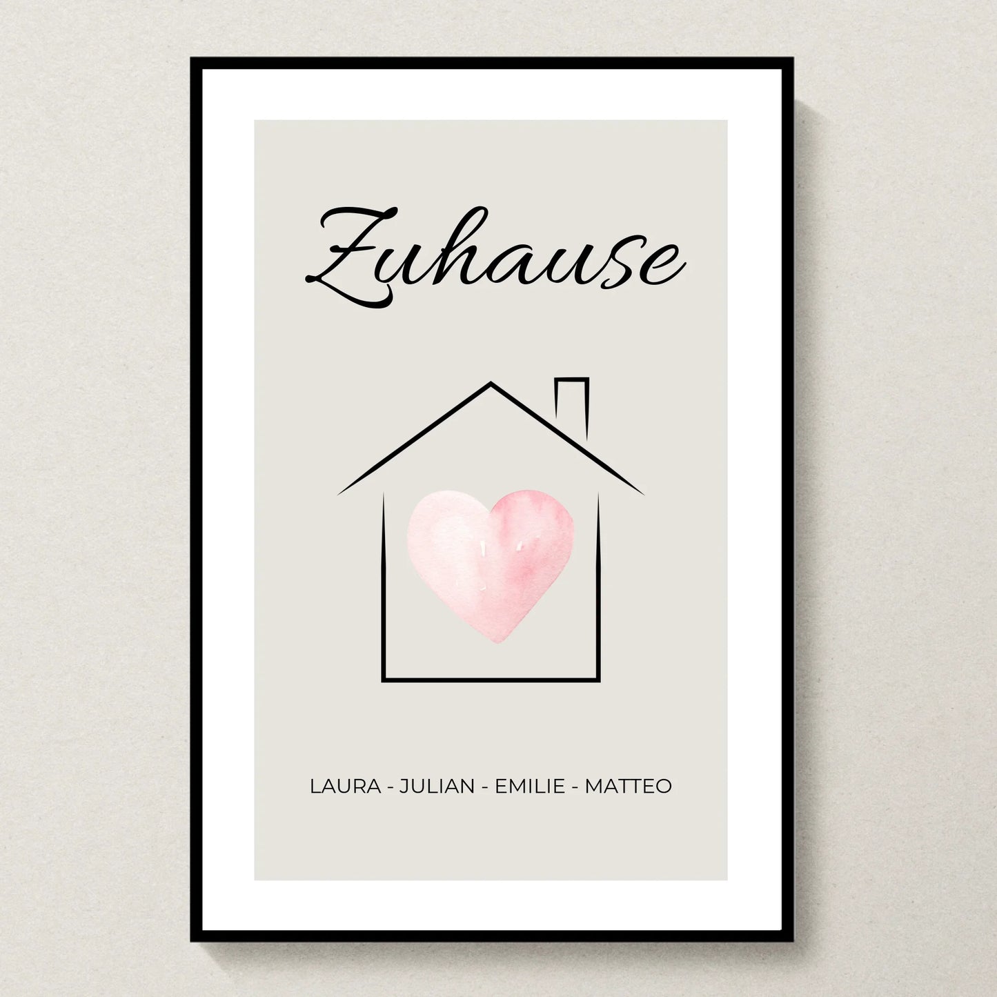 Poster 20x30 Schwarzer Rahmen