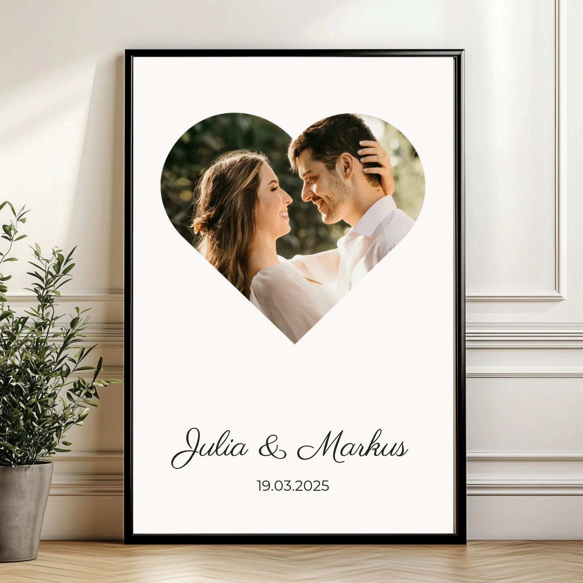 Mockup Poster Wand Pflanze