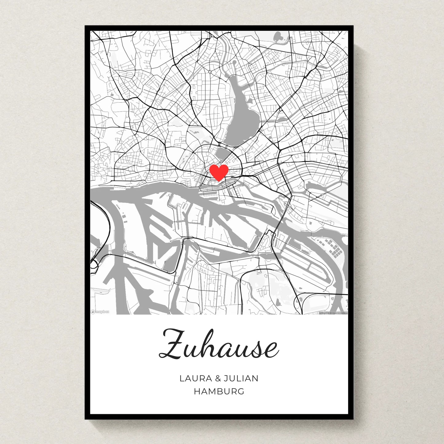Poster 20x30 Schwarzer Rahmen