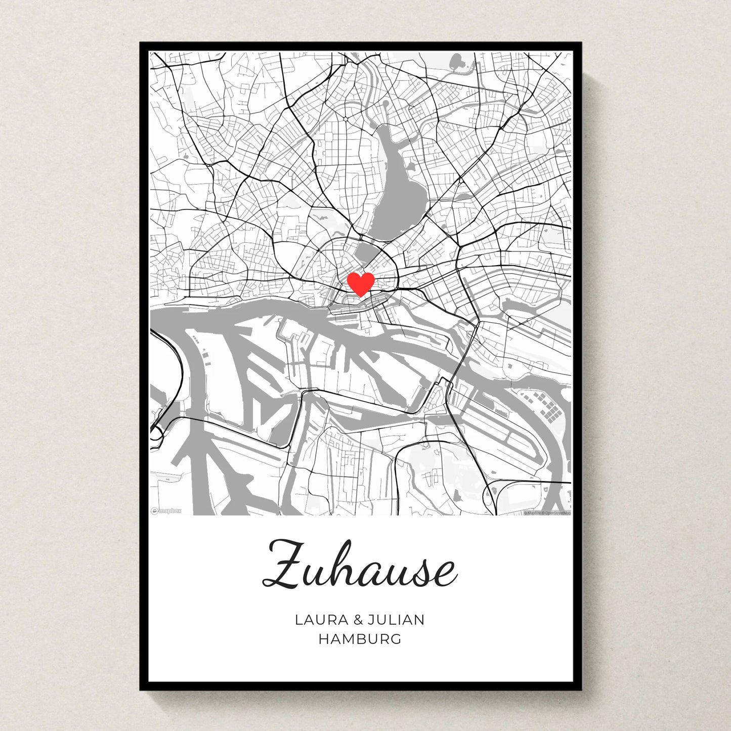 Poster 20x30 Schwarzer Rahmen