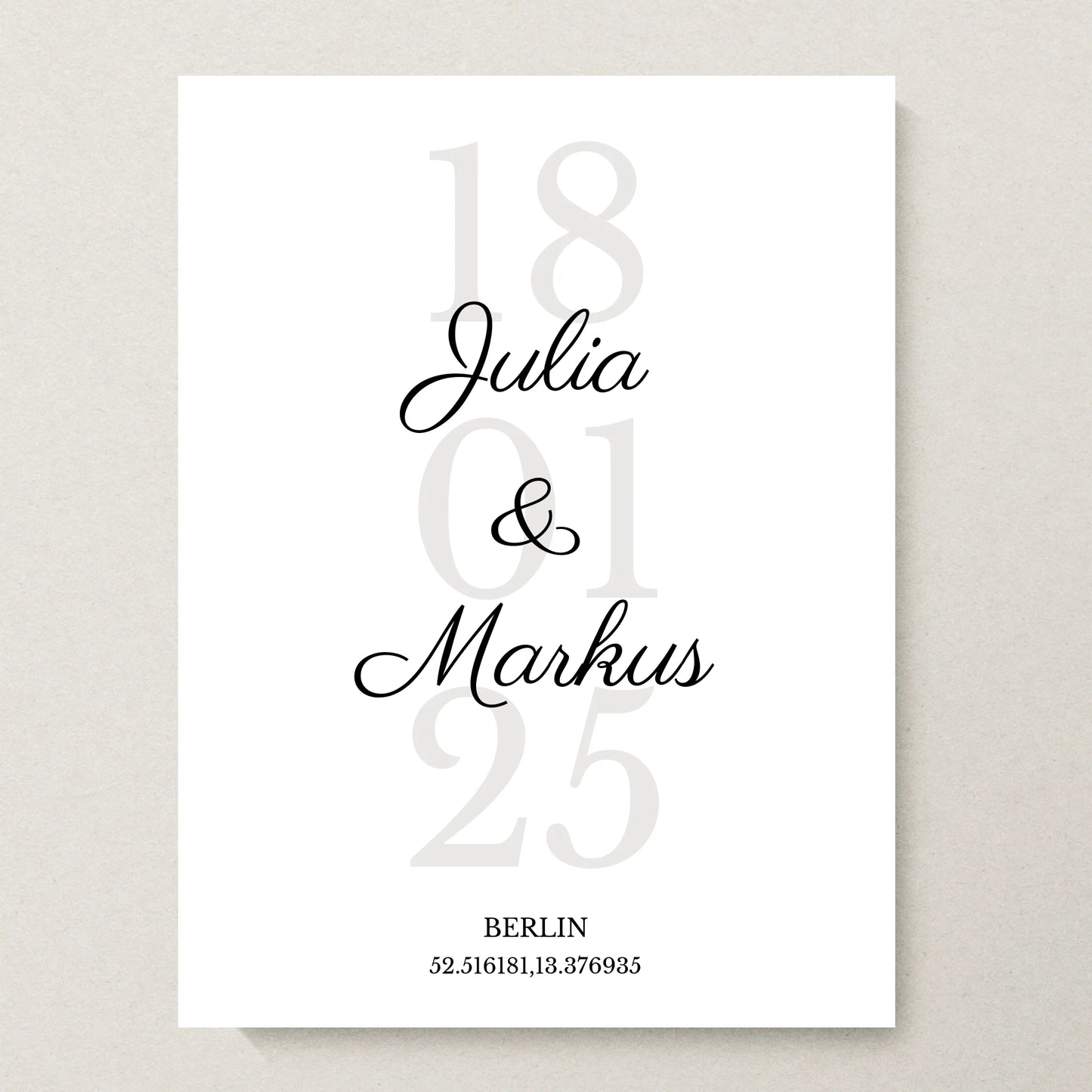 Poster 30x40 beiger Hintergrund