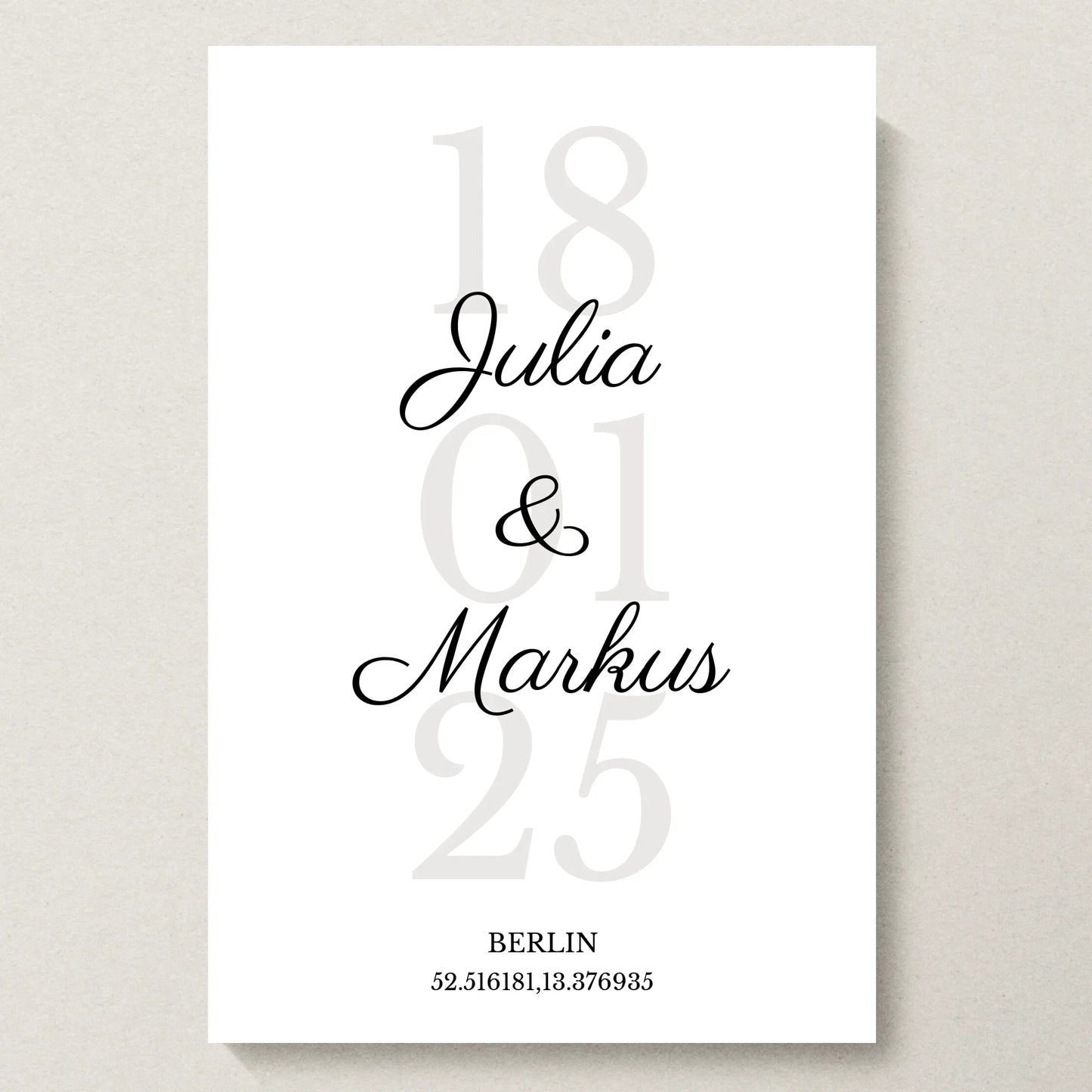 Poster 20x30 beiger Hintergrund