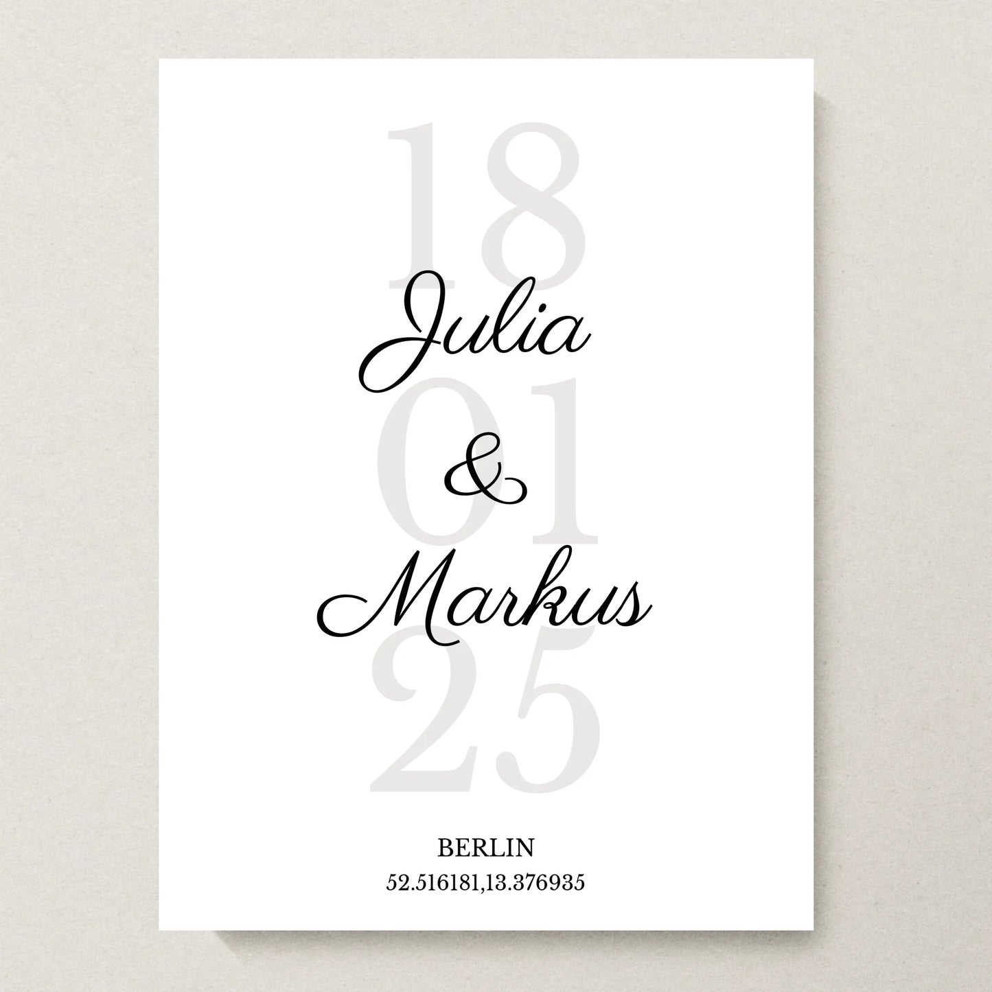 Poster 30x40 beiger Hintergrund