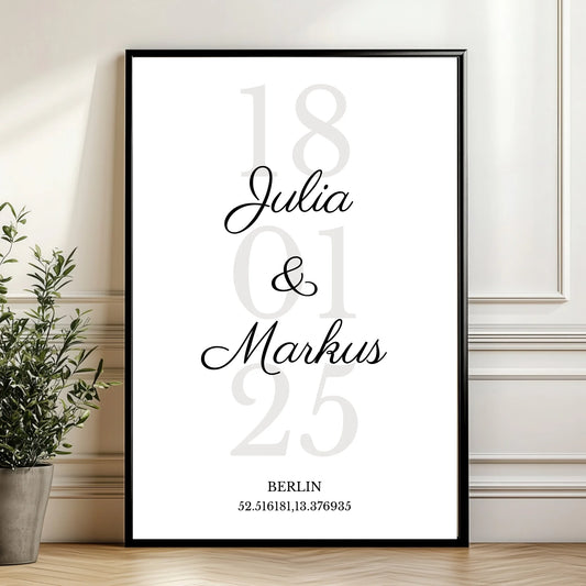 Mockup Poster Wand Pflanze