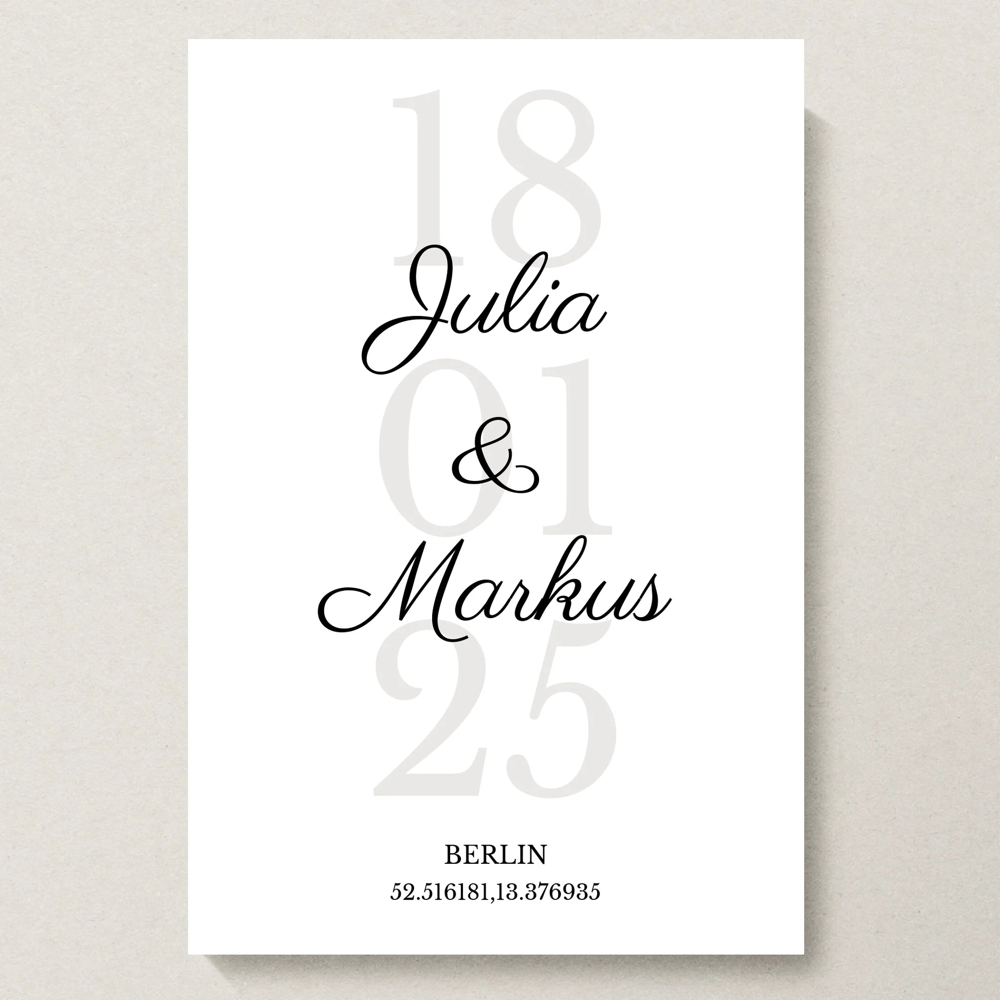 Poster 20x30 beiger Hintergrund