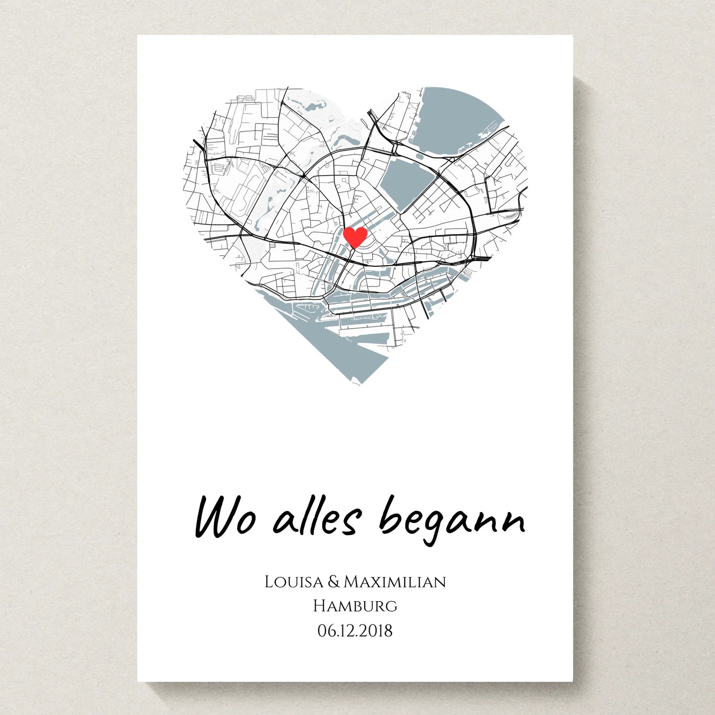 Poster 20x30 beiger Hintergrund