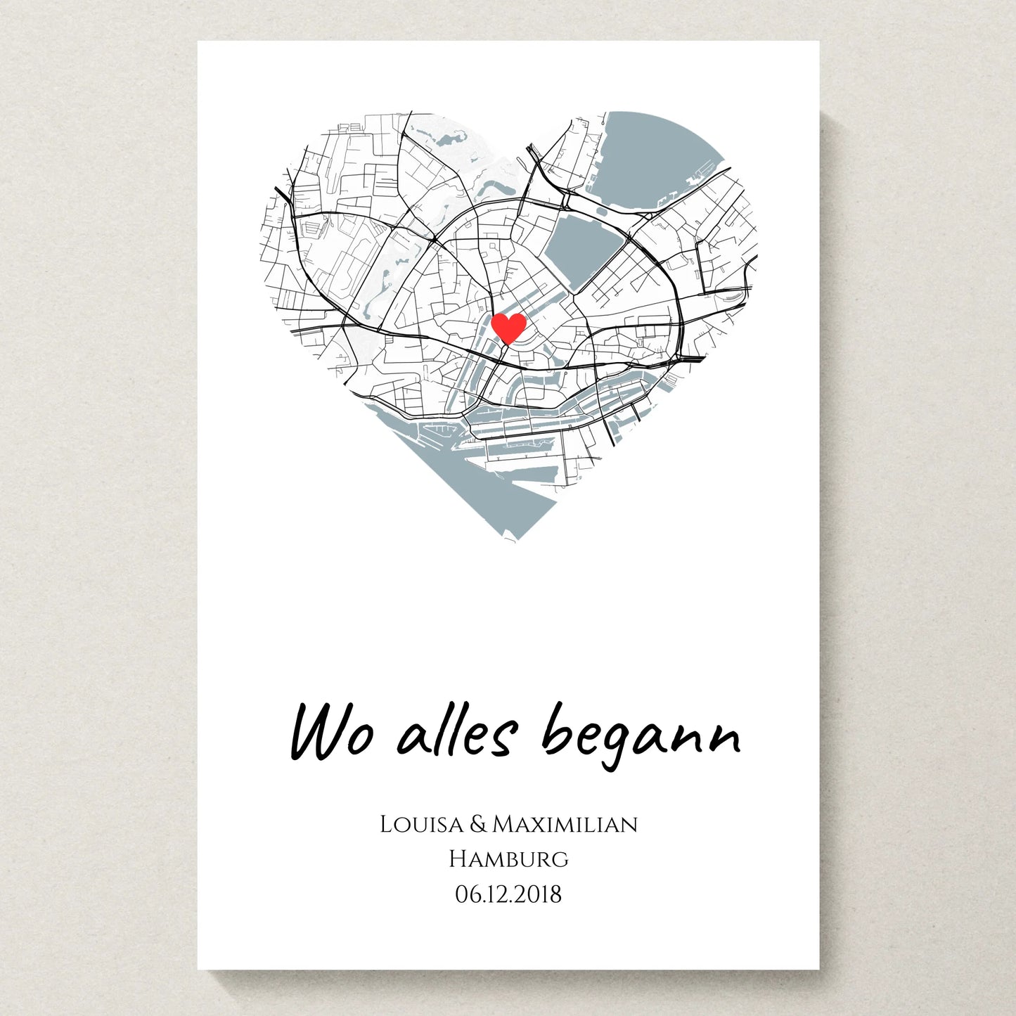 Poster 20x30 beiger Hintergrund