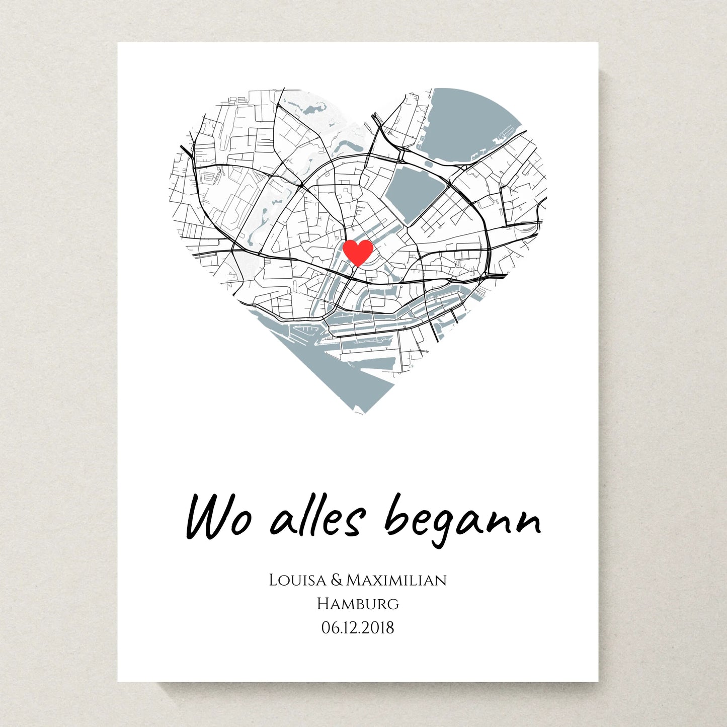 Poster 30x40 beiger Hintergrund
