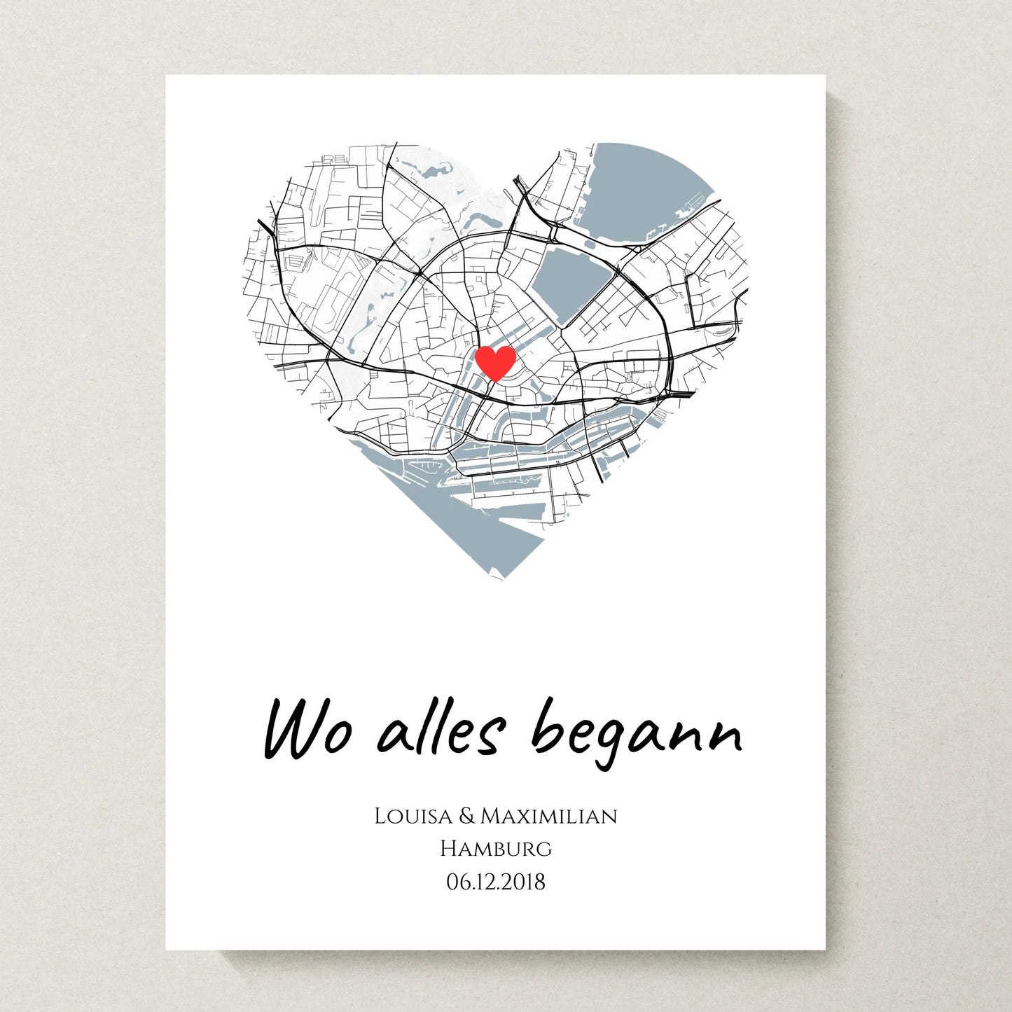 Poster 30x40 beiger Hintergrund