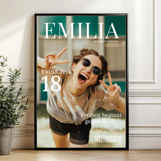 Mockup Poster Wand Pflanze