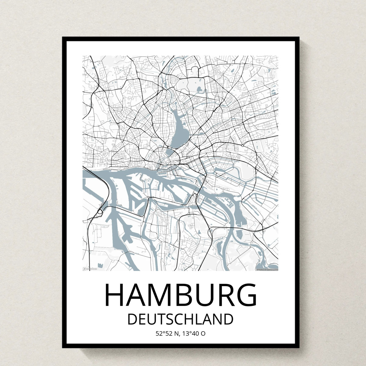 Poster 30x40 schwarzer Rahmen