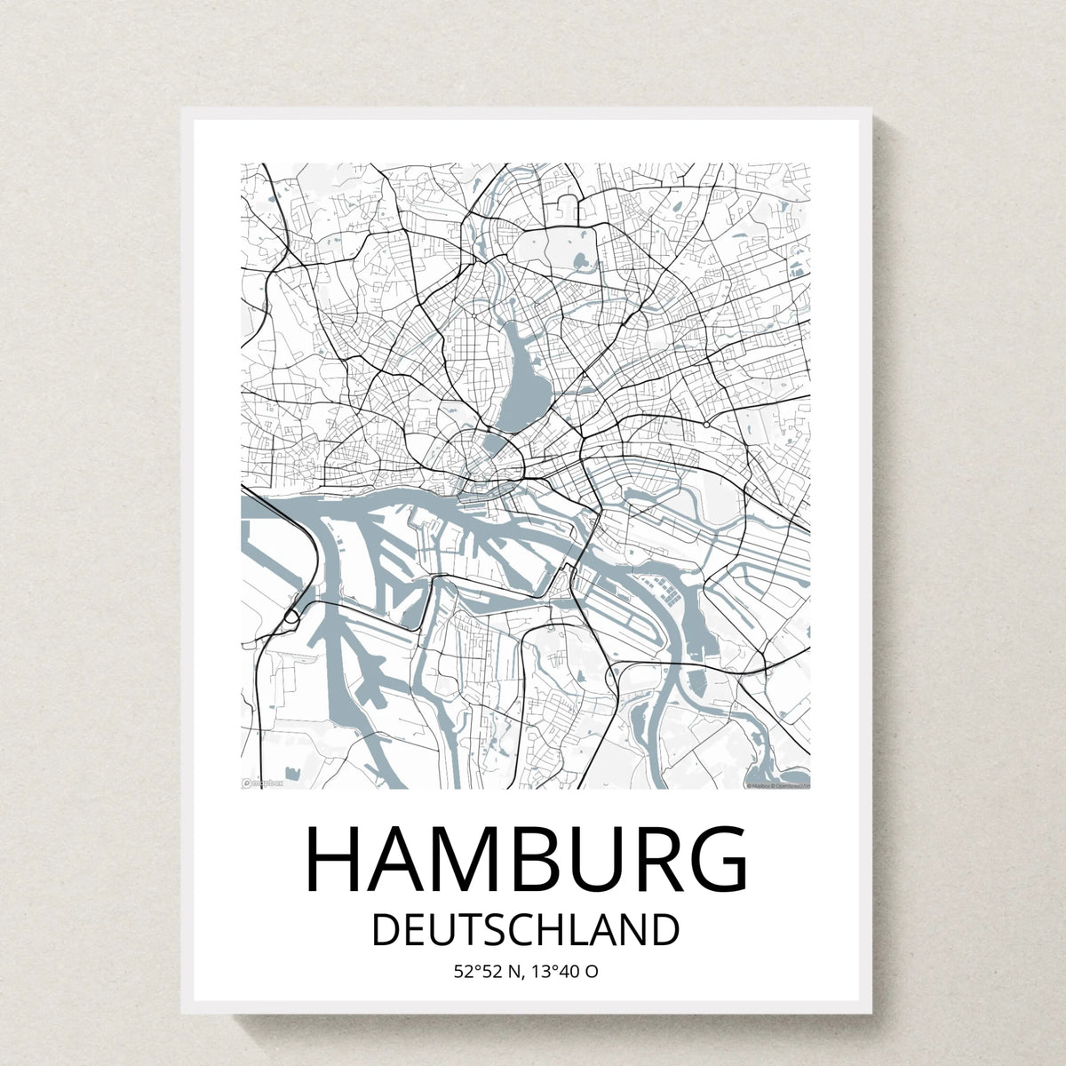 Poster 30x40 weißer Rahmen
