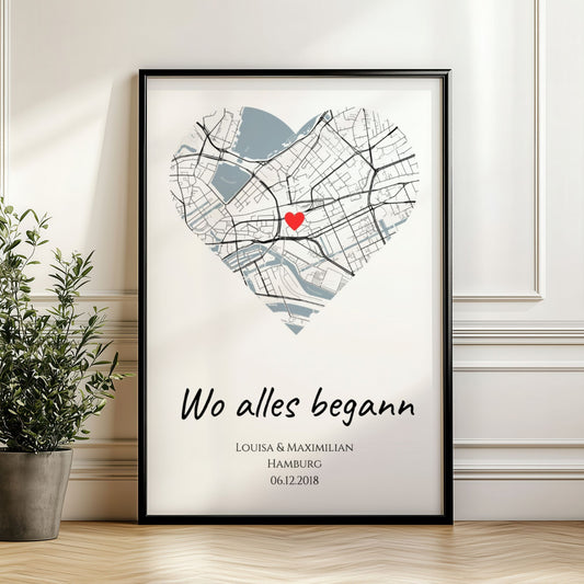 Poster "Wo alles begann" (Vintage)